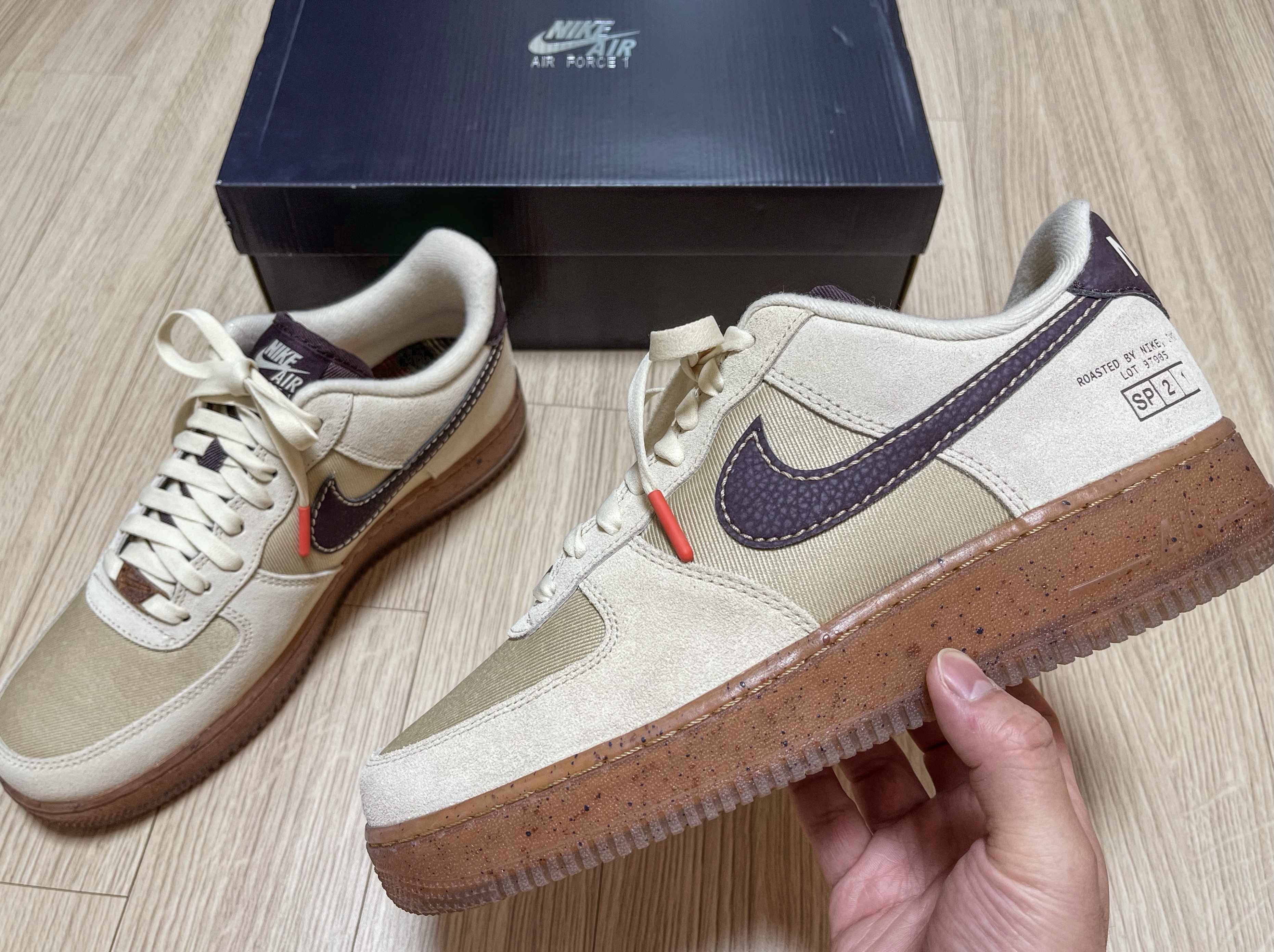 Nike Air Force 1 '07 LV8 Coffee 착용 스타일 - 3