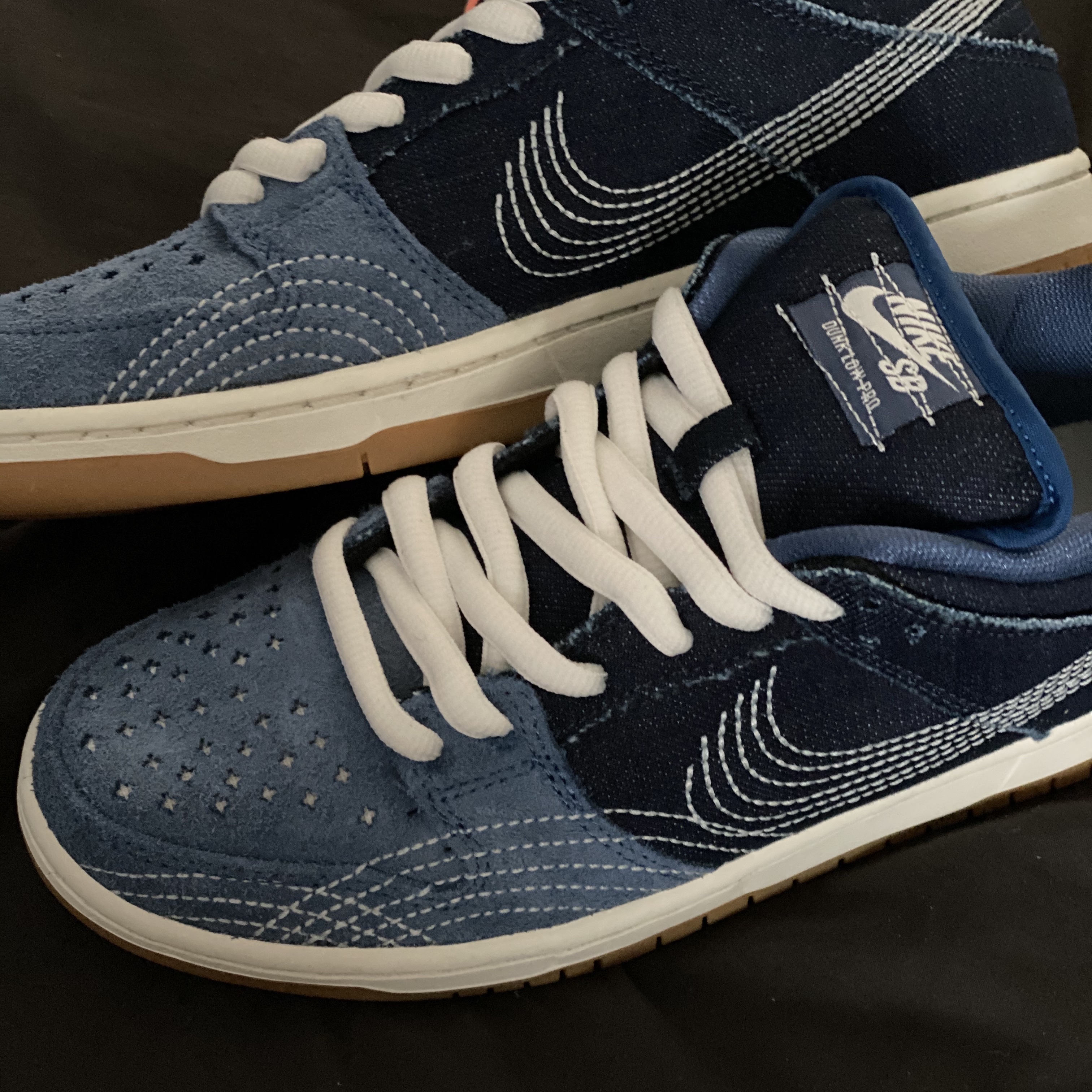 Nike SB Dunk Low Pro Mystic Navy 착용 스타일 - 3