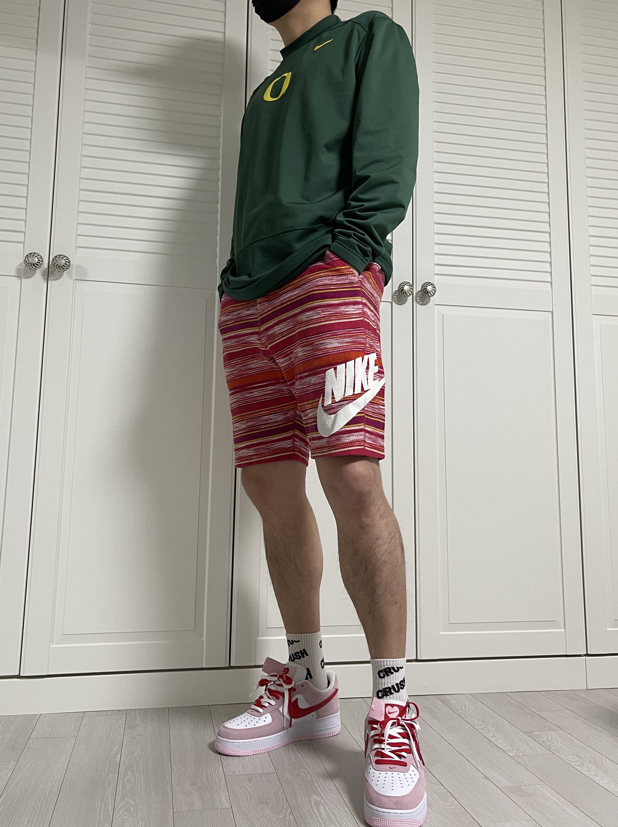Nike Air Force 1 '07 QS Valentine's Day 착용 스타일