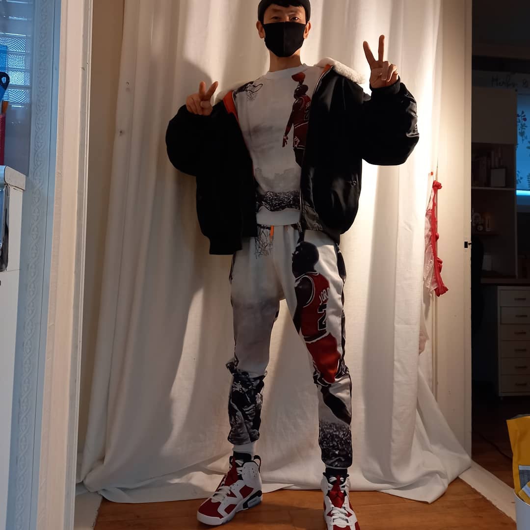 Jordan 6 Retro Carmine 2021 착용 스타일 - 1