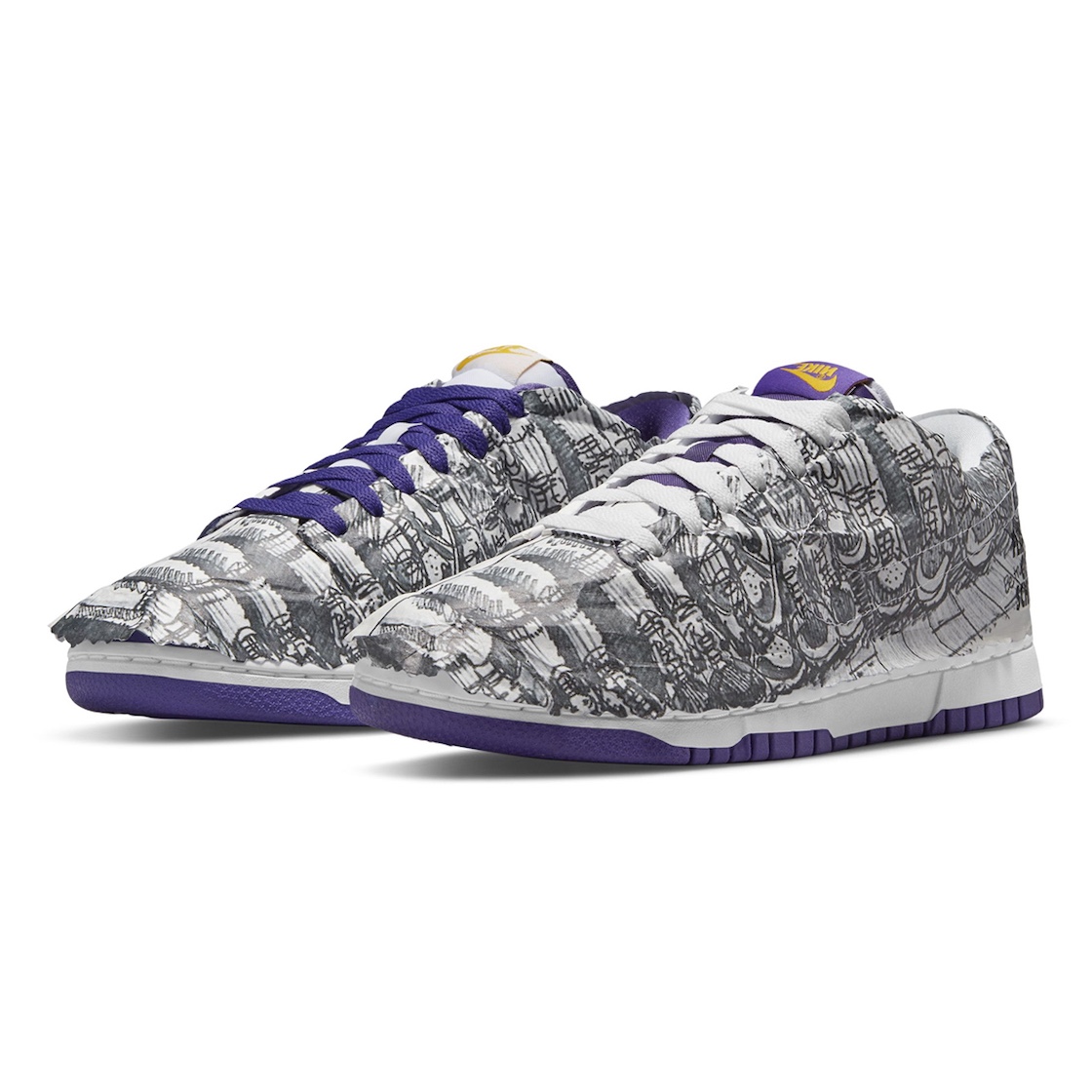 (W) Nike Dunk Low SE Flip, Nike Dunk High LE CO.JP Reverse City Attack 착용 스타일 - 3
