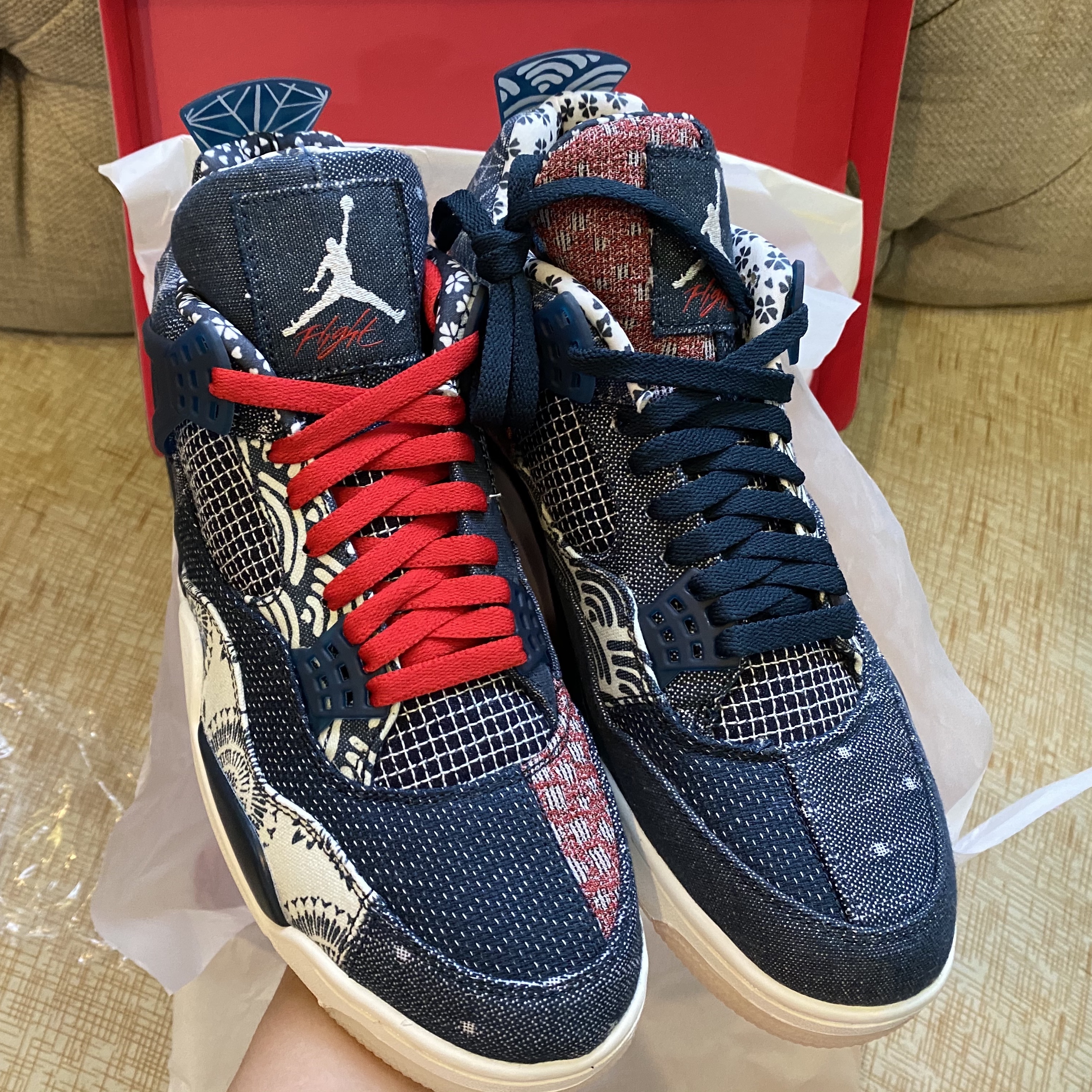 Jordan 4 Retro SE Deep Ocean 착용 스타일 - 1