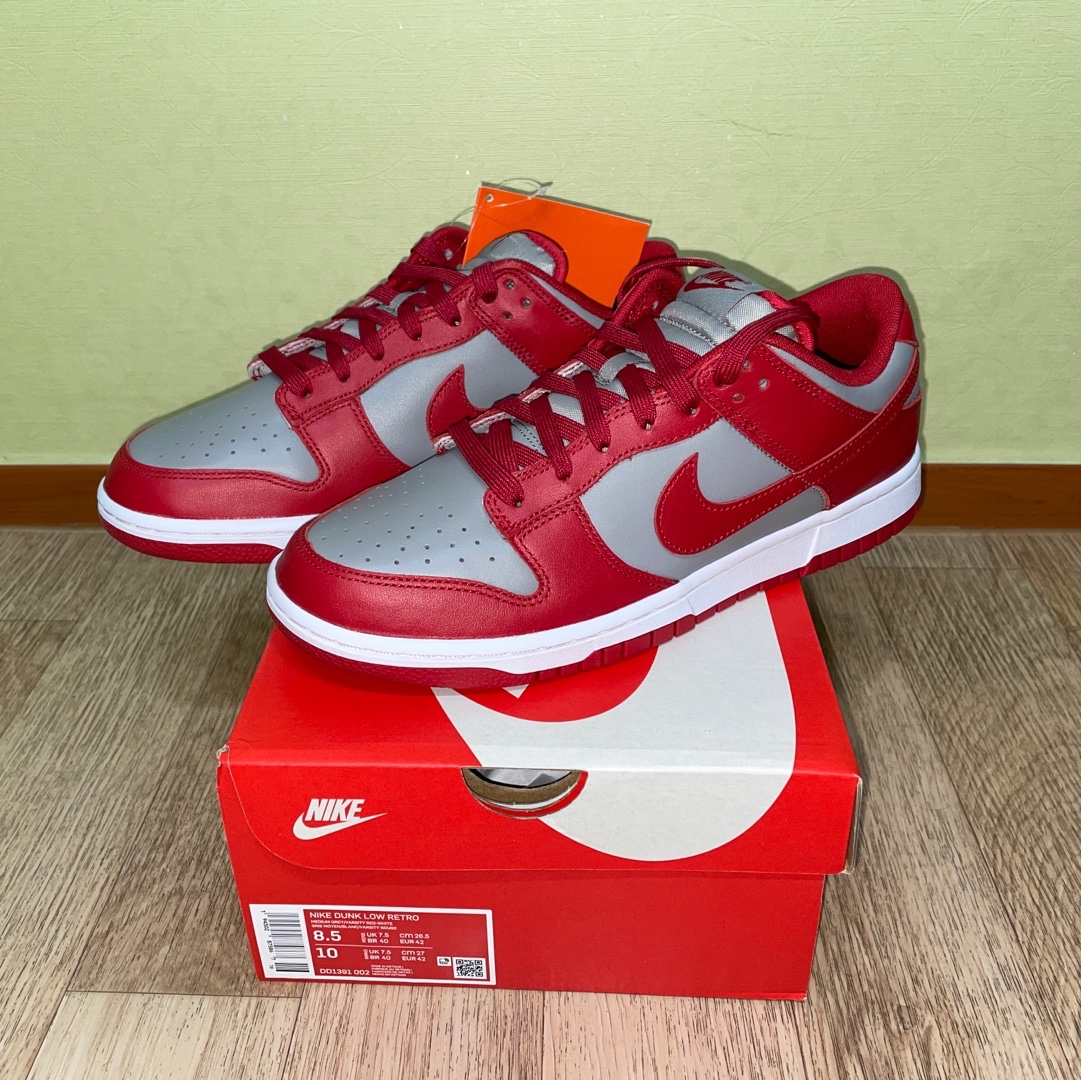 Nike Dunk Low Retro Medium Grey 착용 스타일 - 2