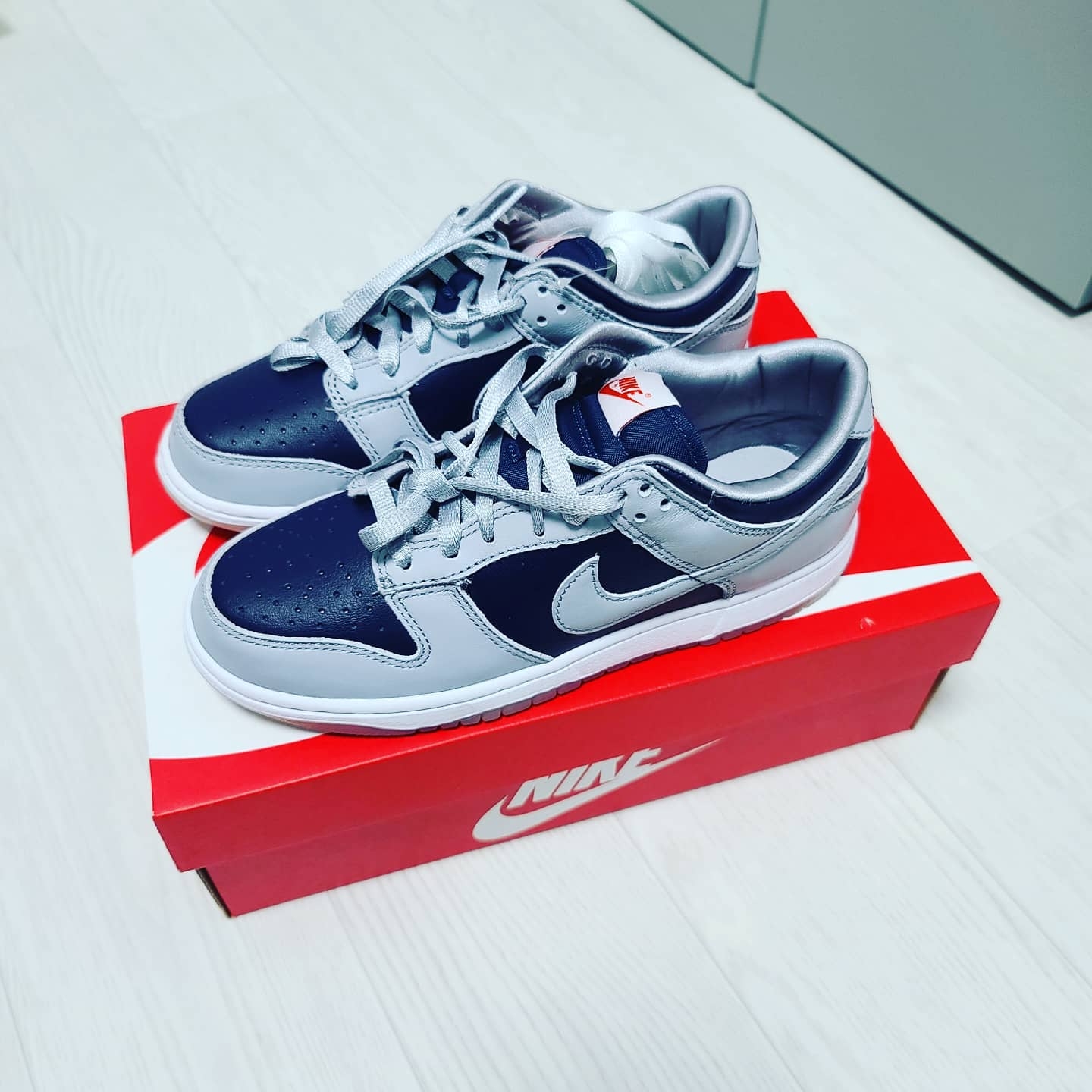(W) Nike Dunk Low SP College Navy 착용 스타일