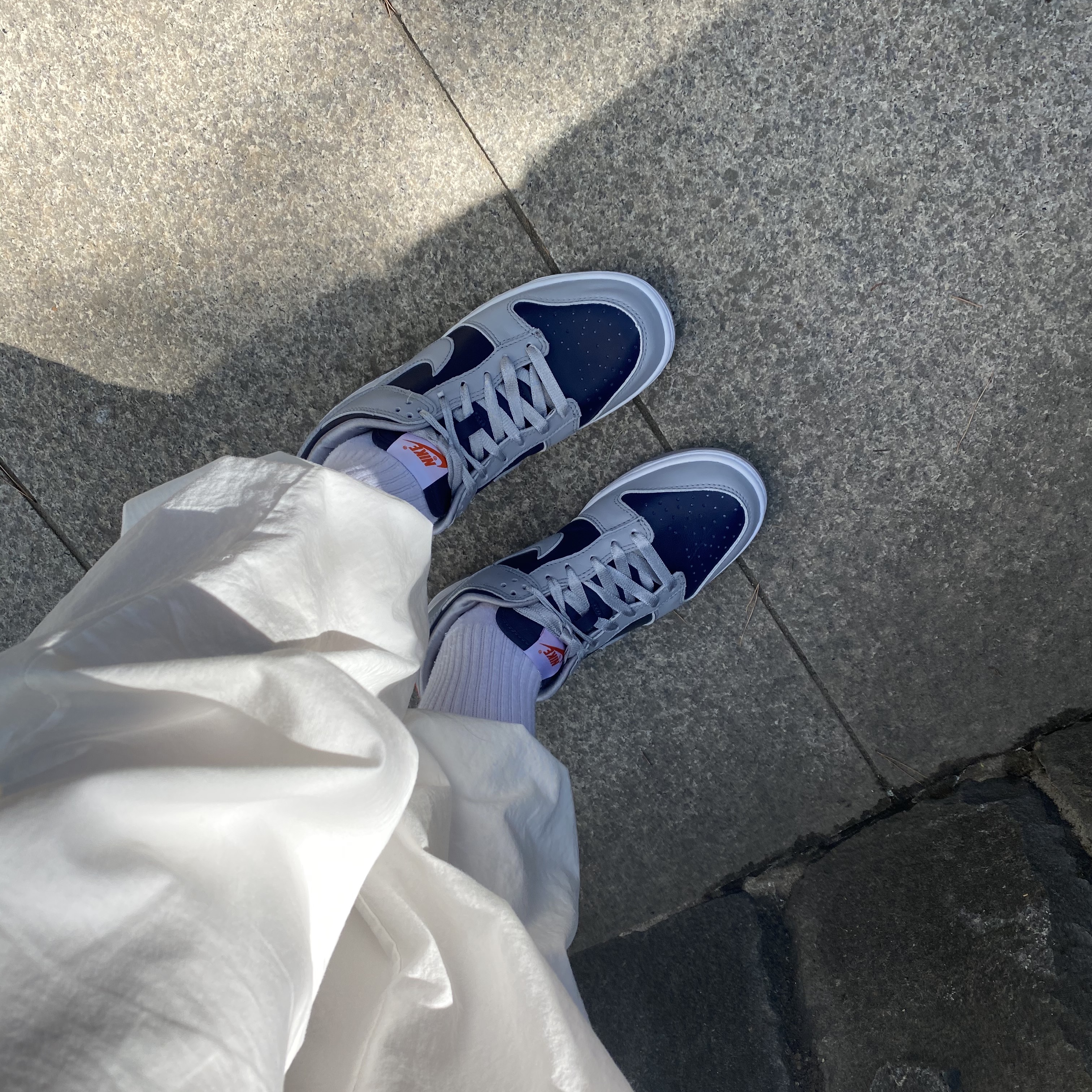 (W) Nike Dunk Low SP College Navy 착용 스타일