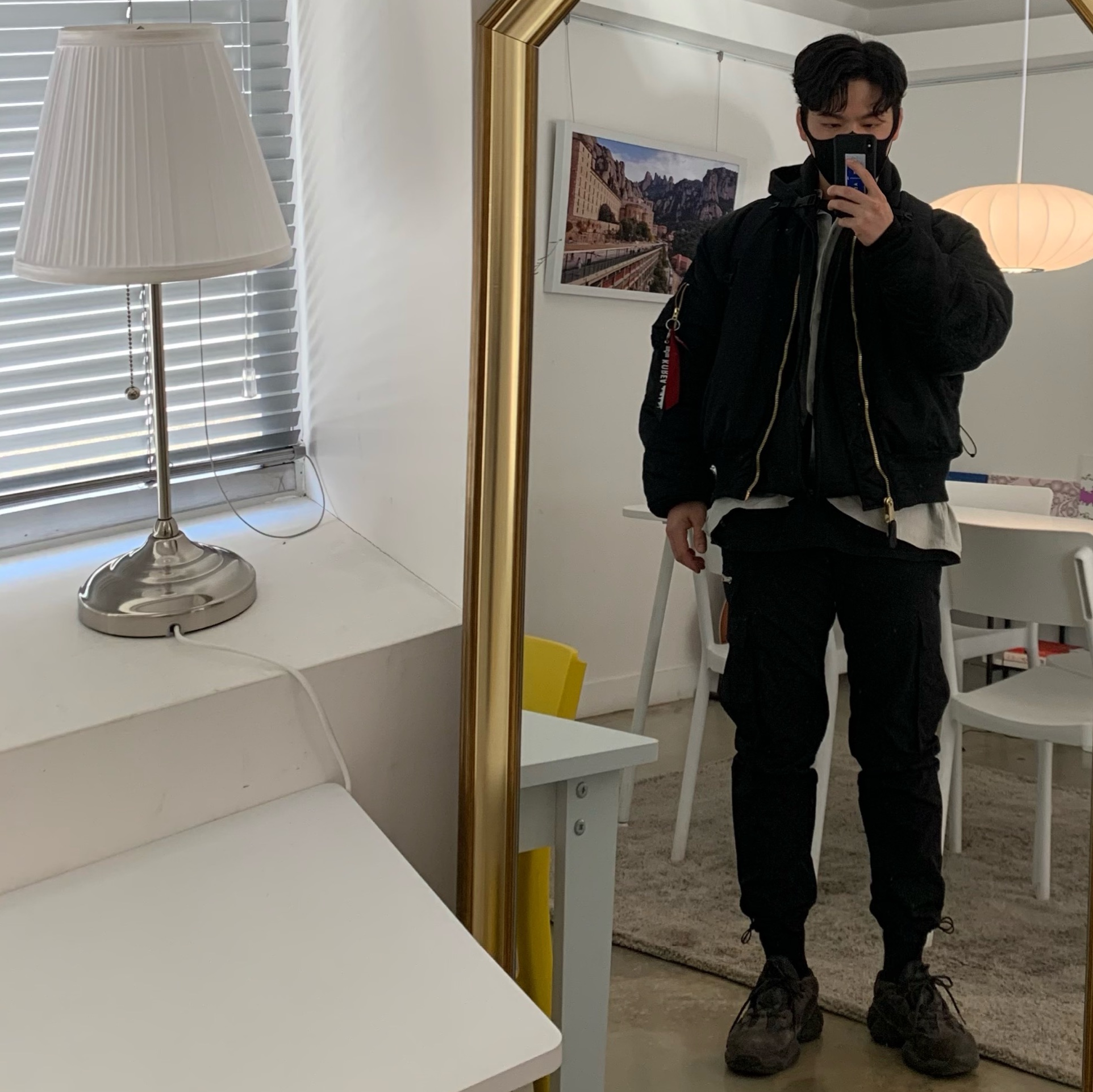 Essentials 3D Silicon Applique Full Zip Up Hoodie Dark Slate/Stretch Limo/Black - 20SS, Adidas Yeezy 500 Utility Black 2018/2020 착용 스타일
