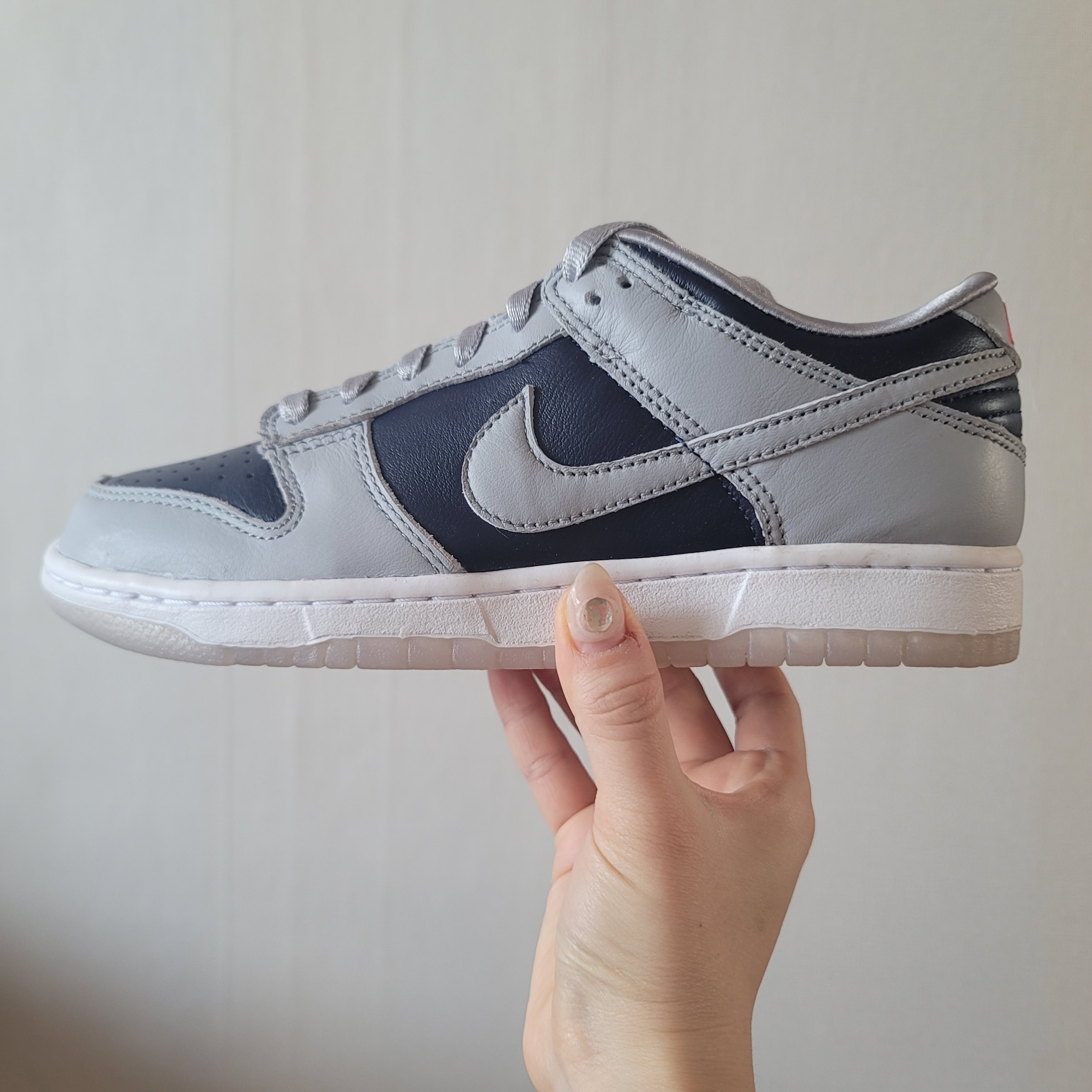 (W) Nike Dunk Low SP College Navy 착용 스타일 - 1