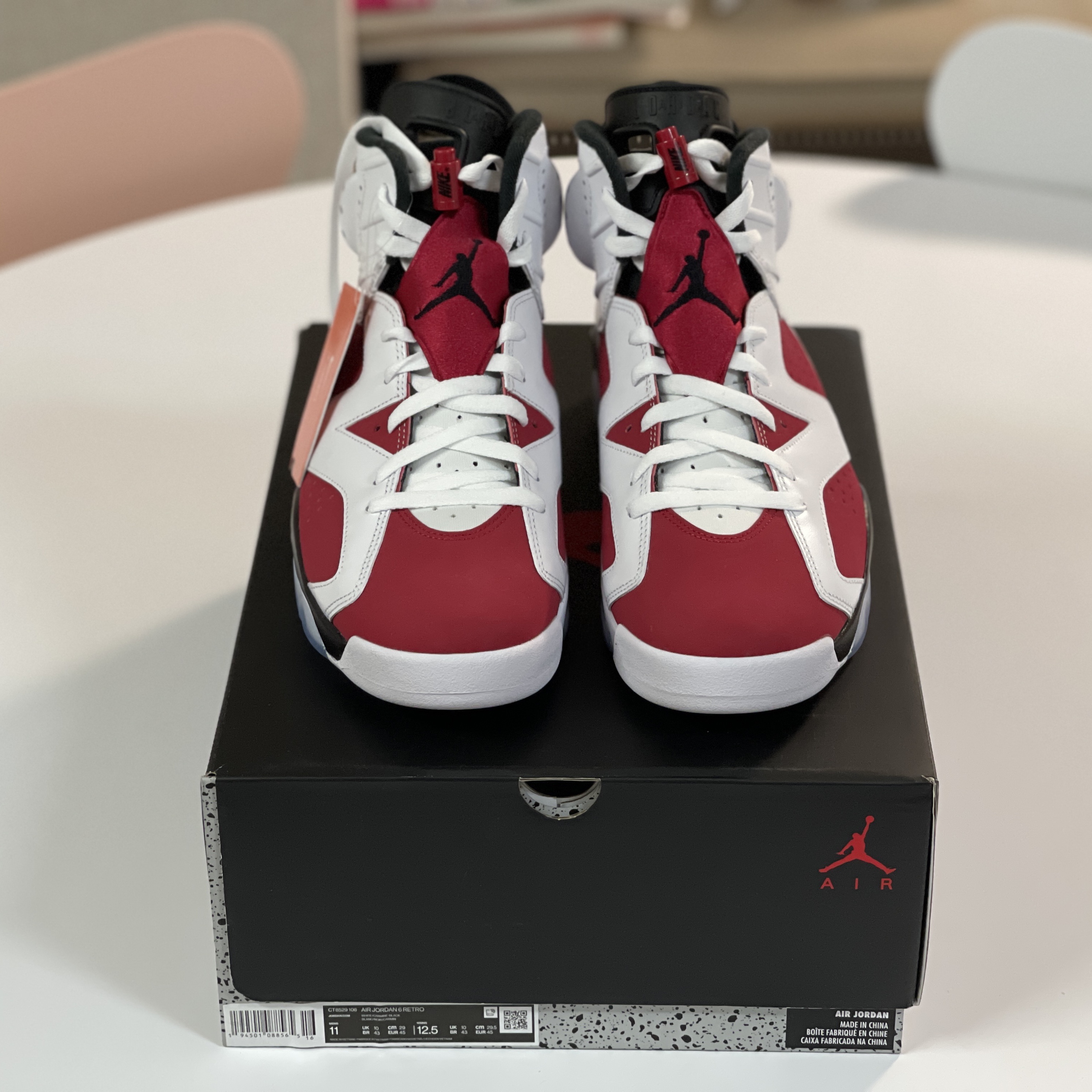 Jordan 6 Retro Carmine 2021 착용 스타일 - 5