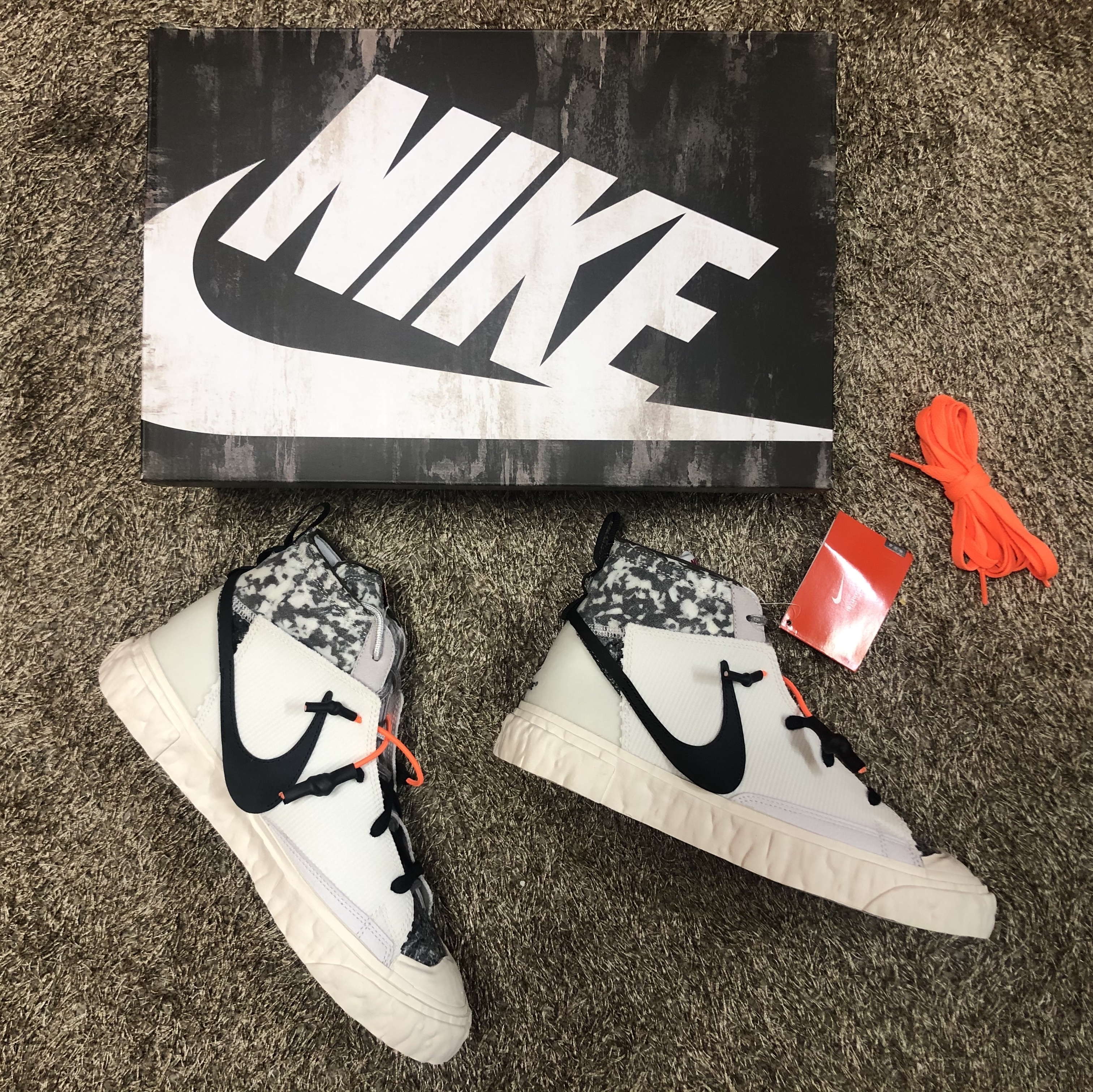 Nike x Readymade Blazer Mid Black, Nike x Readymade Blazer Mid White 착용 스타일 - 2