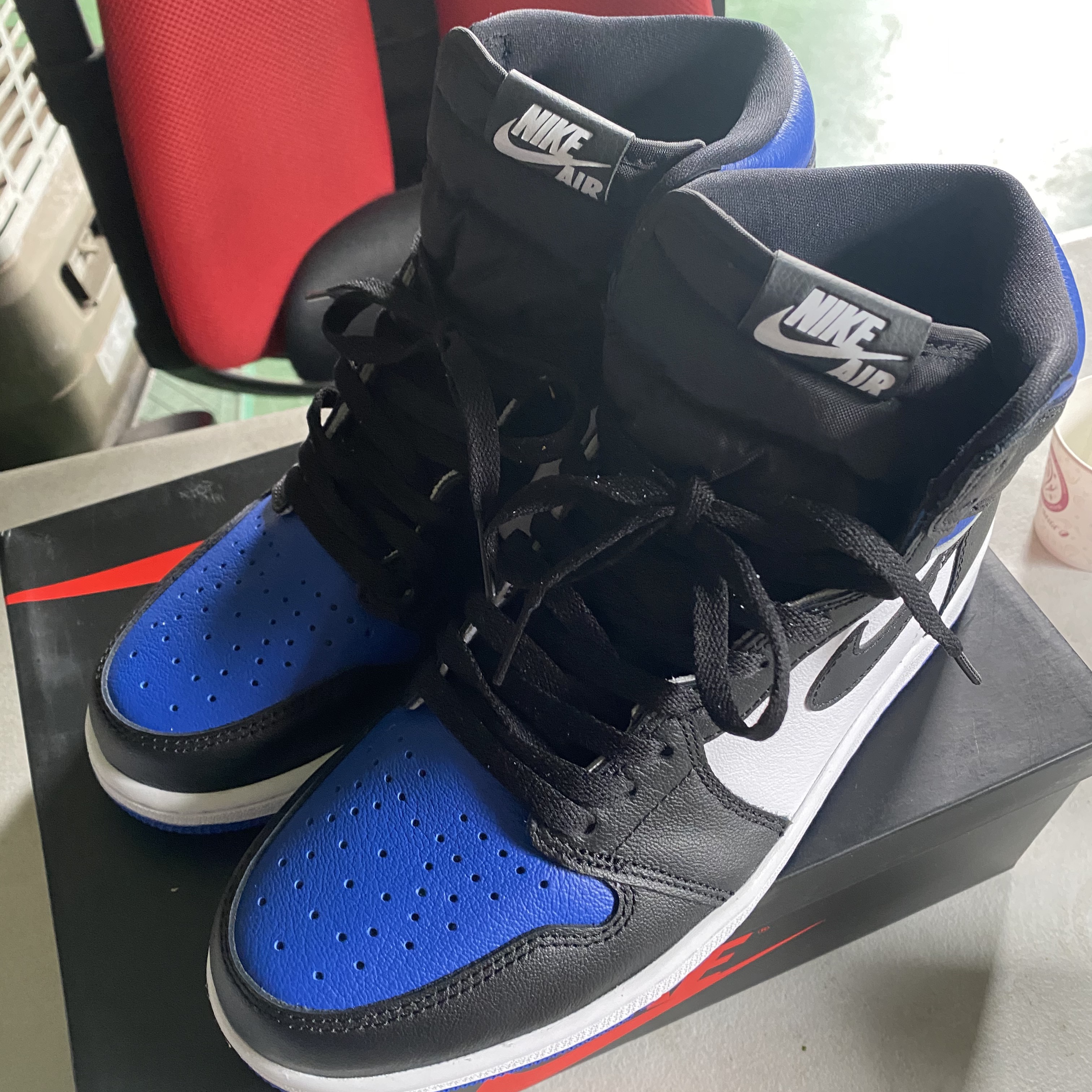 Jordan 1 Retro High OG Royal Toe 착용 스타일 - 2