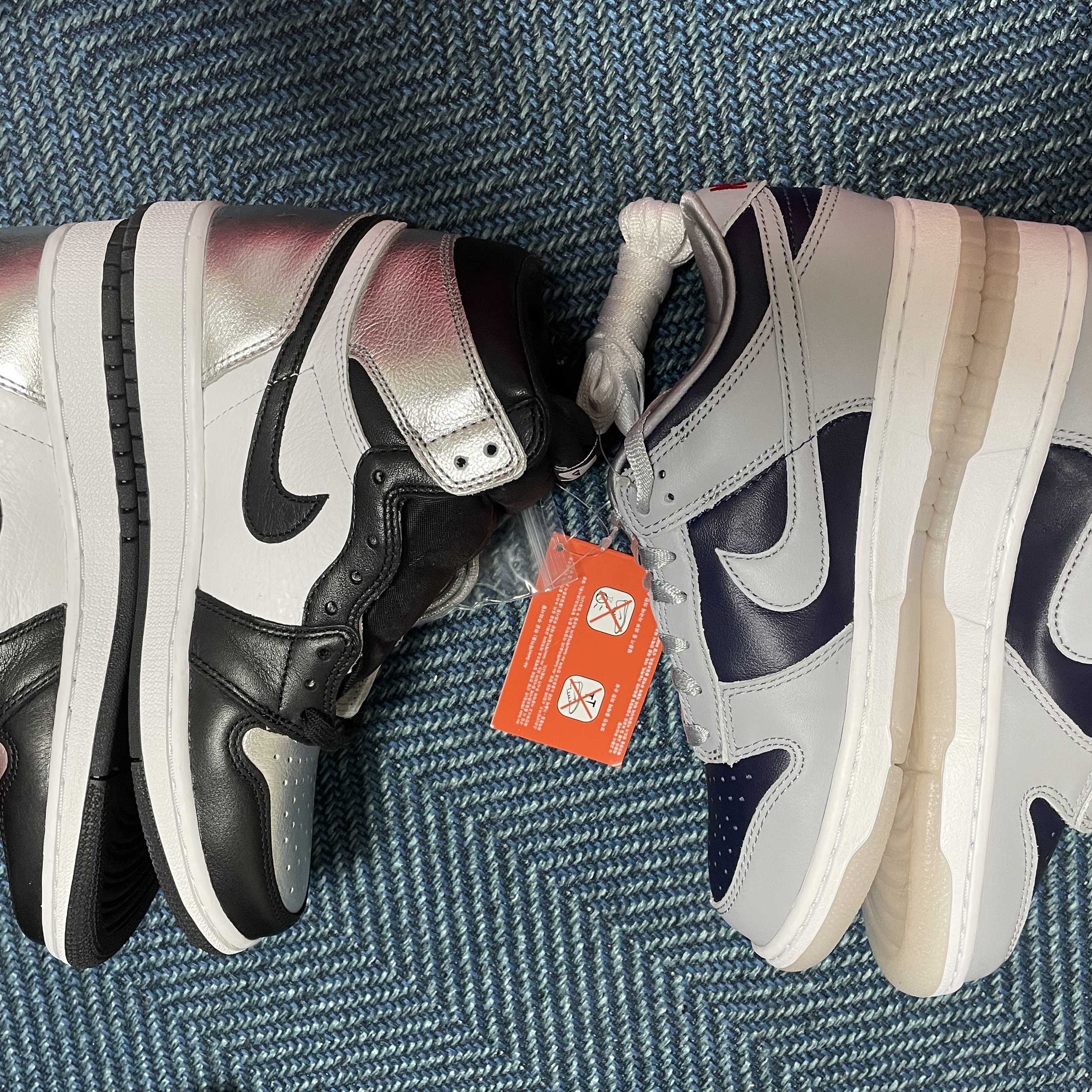 (W) Nike Dunk Low SP College Navy 착용 스타일 - 4