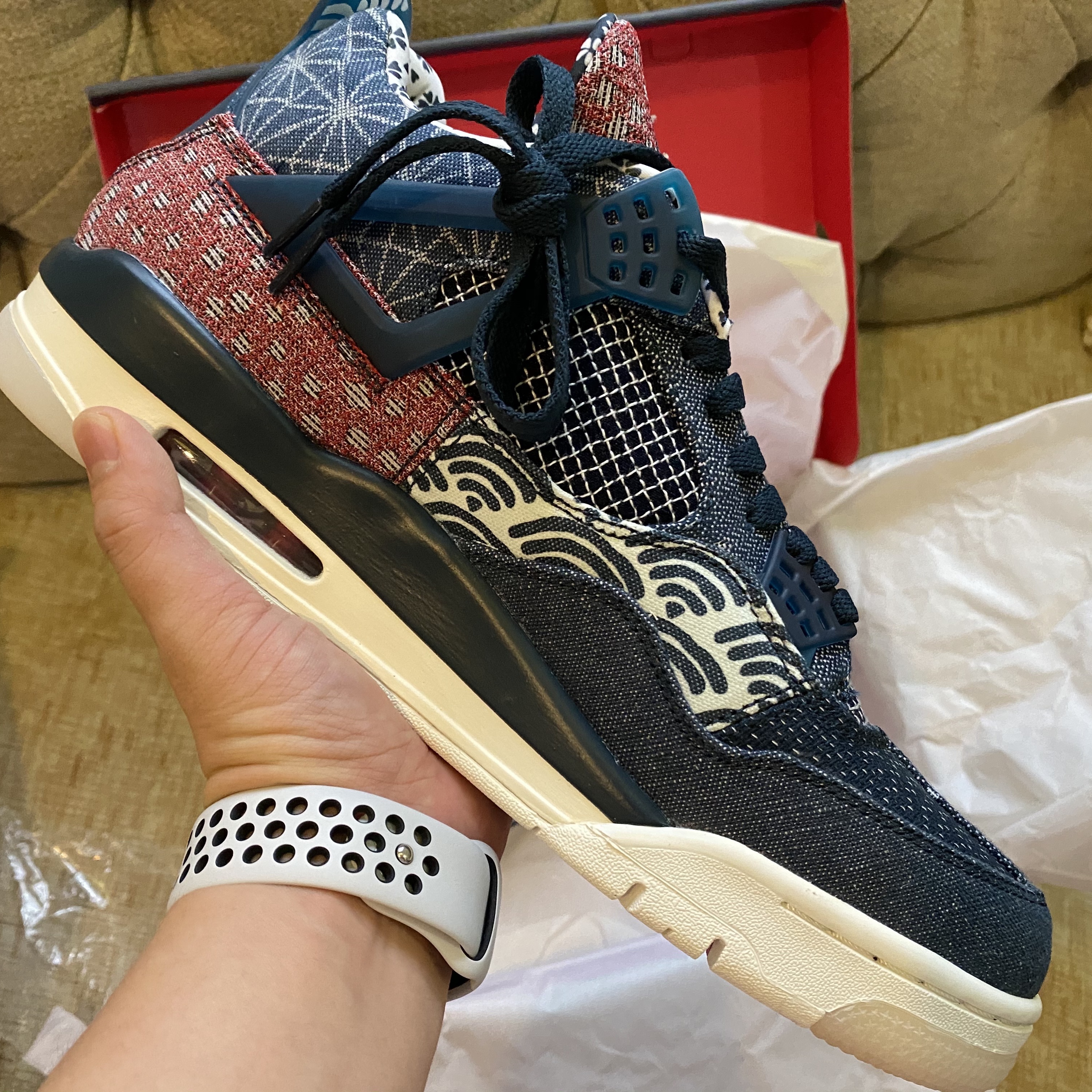 Jordan 4 Retro SE Deep Ocean 착용 스타일 - 2