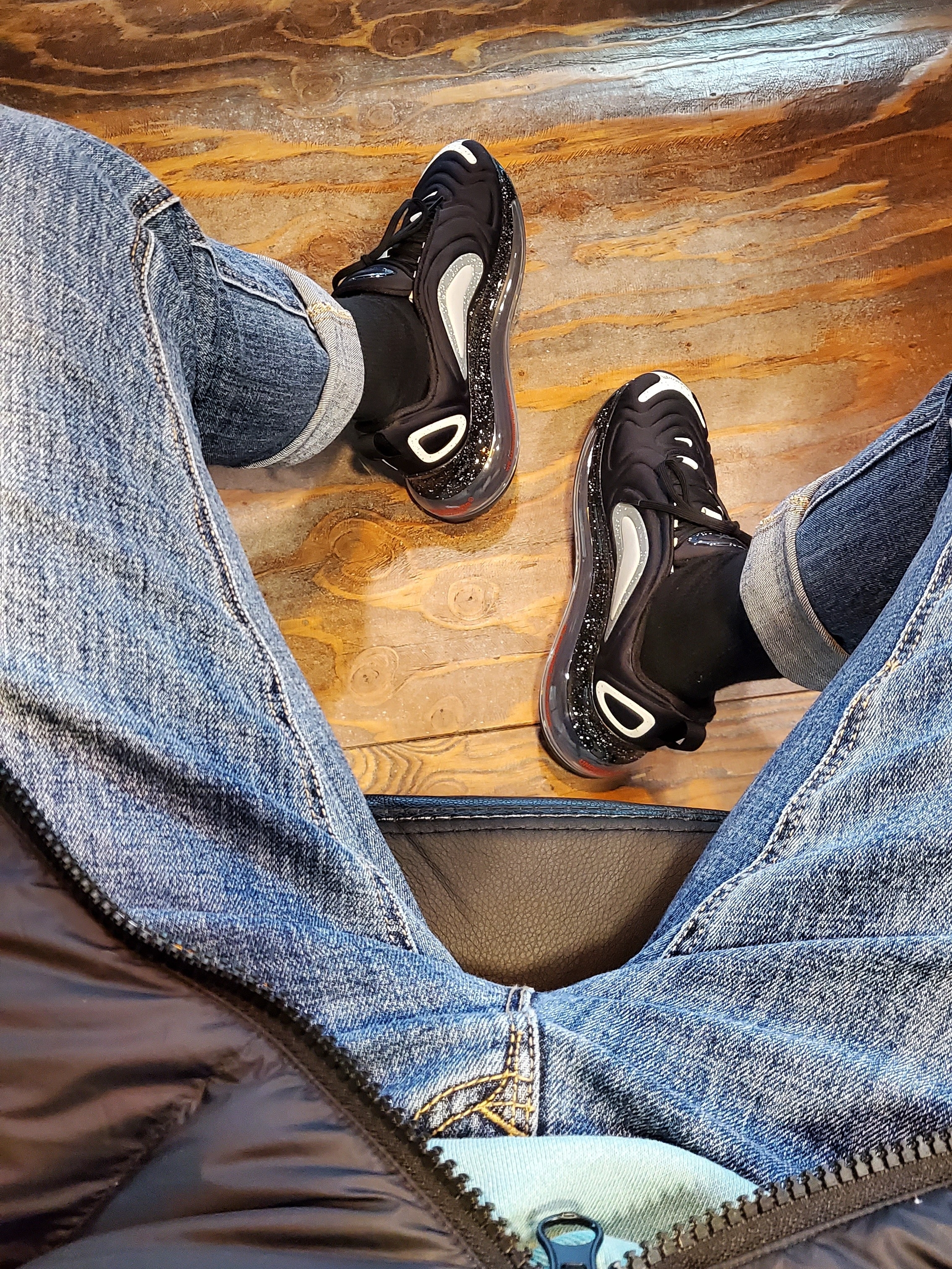 Nike x Undercover Air Max 720 Black 착용 스타일