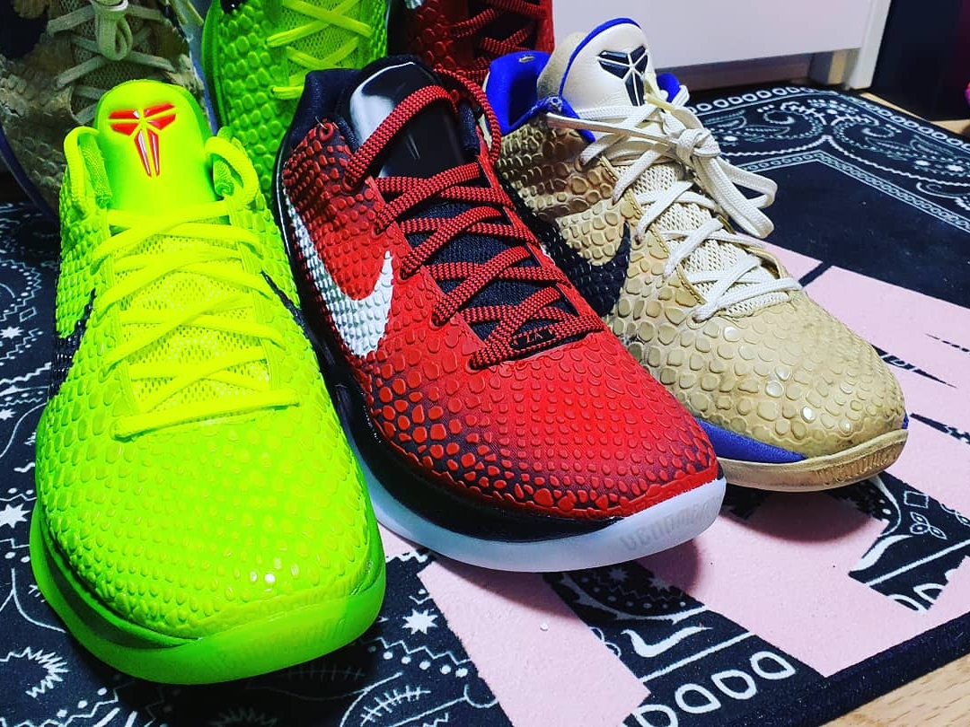 Nike Kobe 6 Protro All-Star, Nike Kobe 6 Protro Green Apple 착용 스타일 - 2