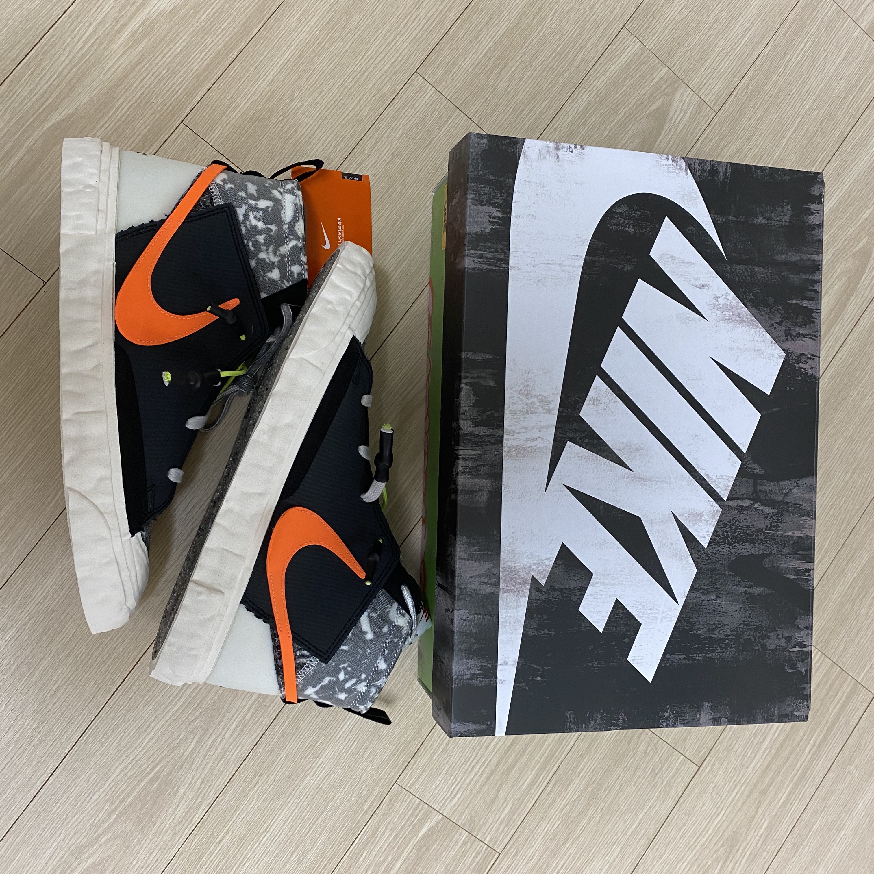 Nike x Readymade Blazer Mid Black 착용 스타일