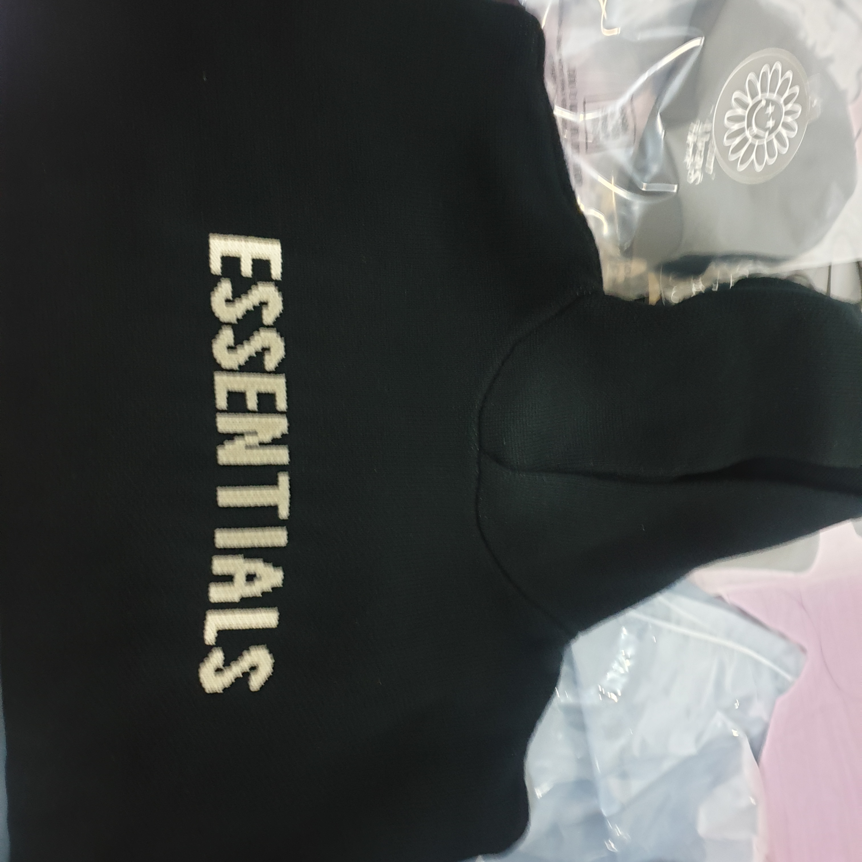 Essentials Knit Hoodie Black - 20FW, Essentials Sweatpants Dark Slate/Black 2020 착용 스타일 - 2