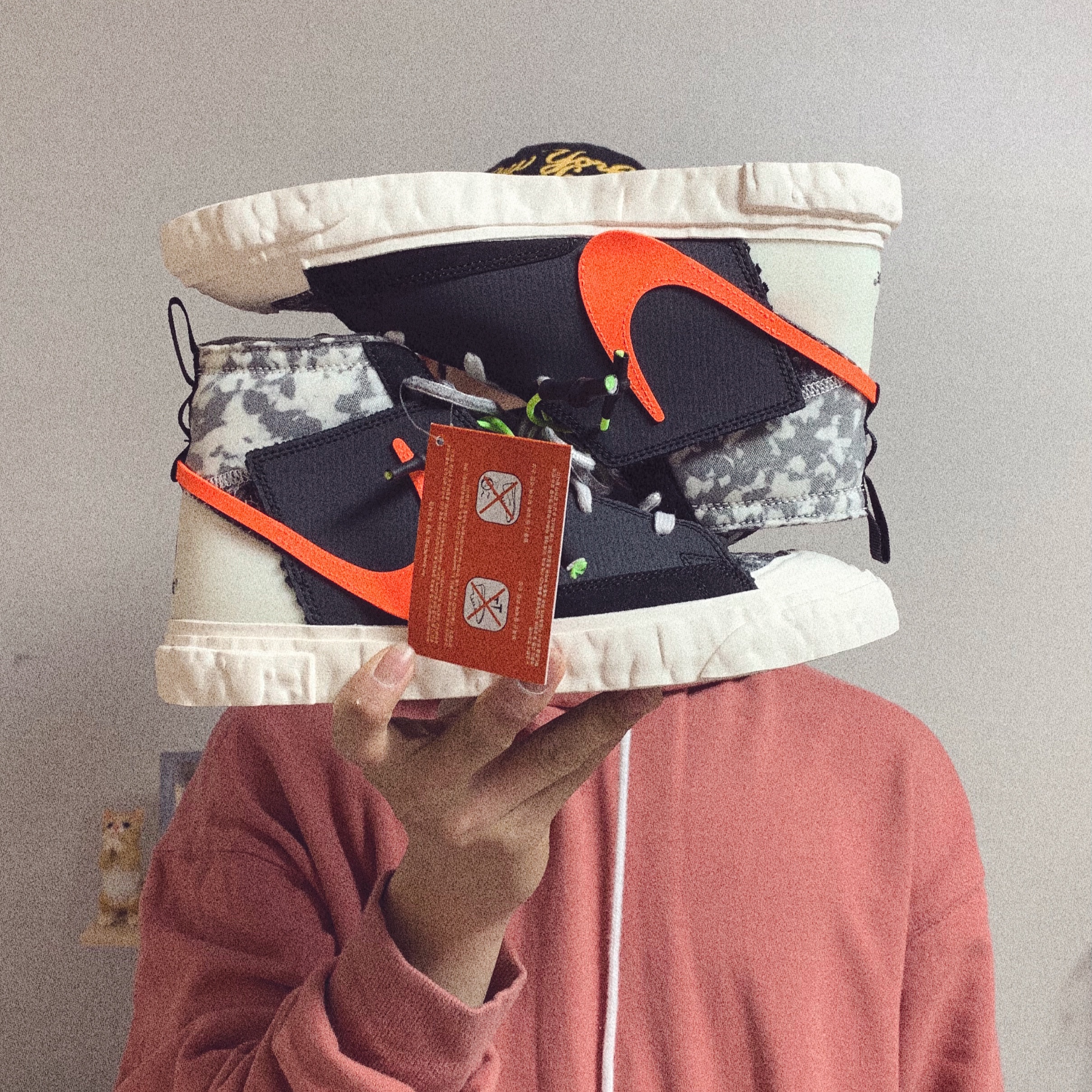 Nike x Readymade Blazer Mid Black 착용 스타일 - 1