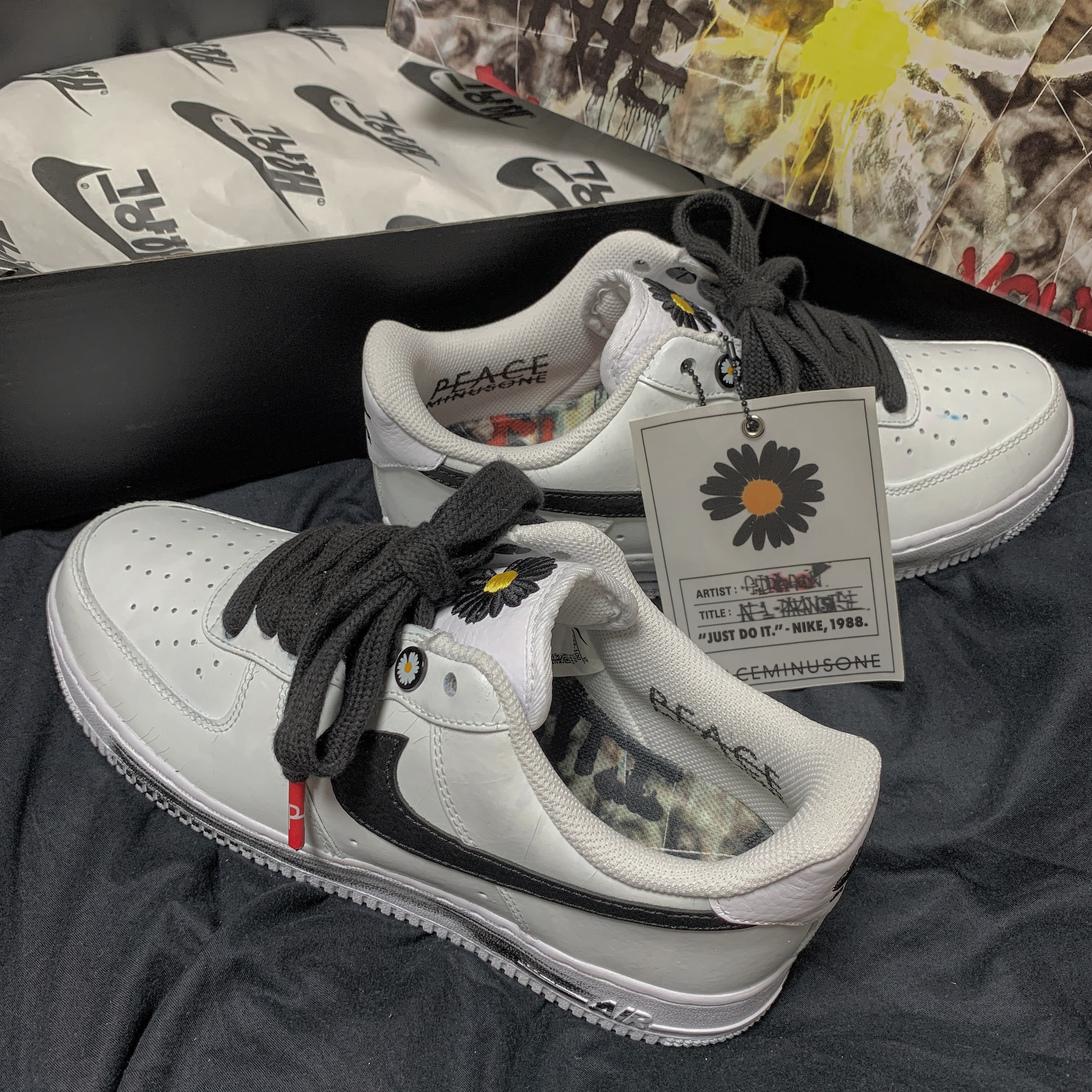 Nike x Peaceminusone Air Force 1 Low Para-Noise 2.0 착용 스타일