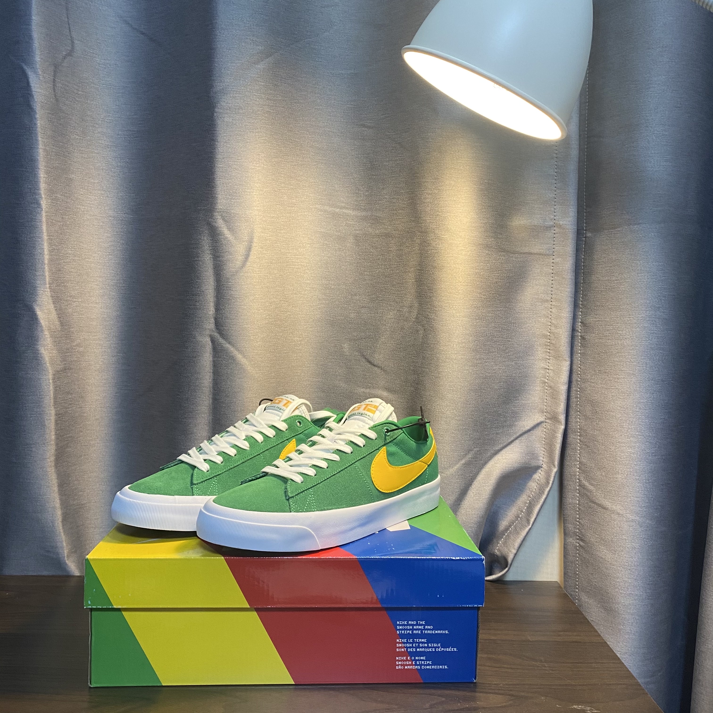 Nike SB Zoom Blazer Low Pro GT Lucky Green 착용 스타일 - 3