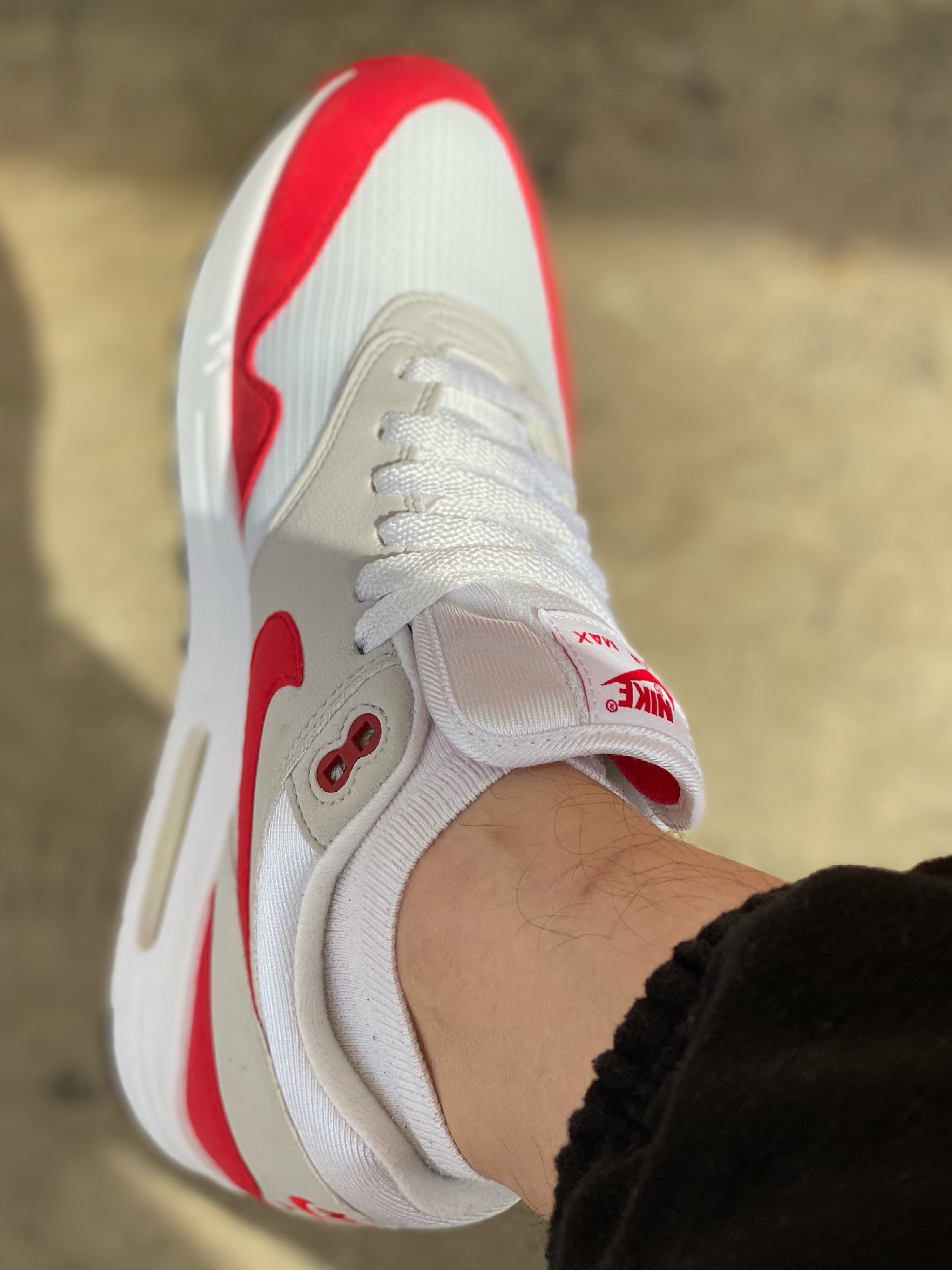 Nike Air Max 1 Anniversary Red (2017/2018 Restock Pair) 착용 스타일