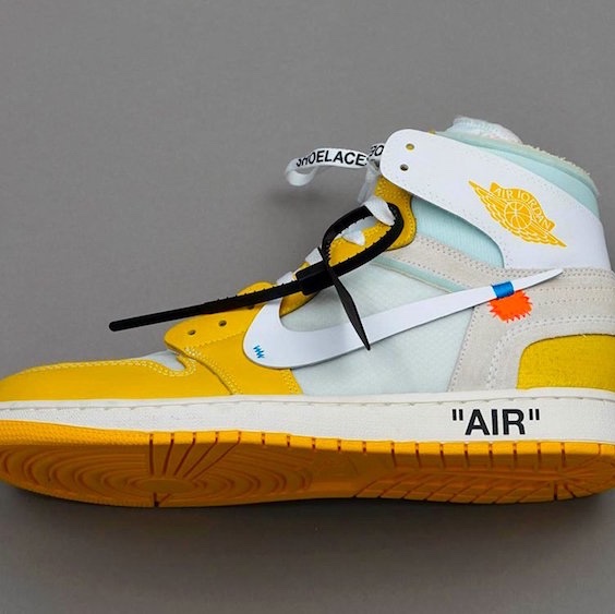 Jordan 1 x Off-White Retro High University Blue 착용 스타일 - 4