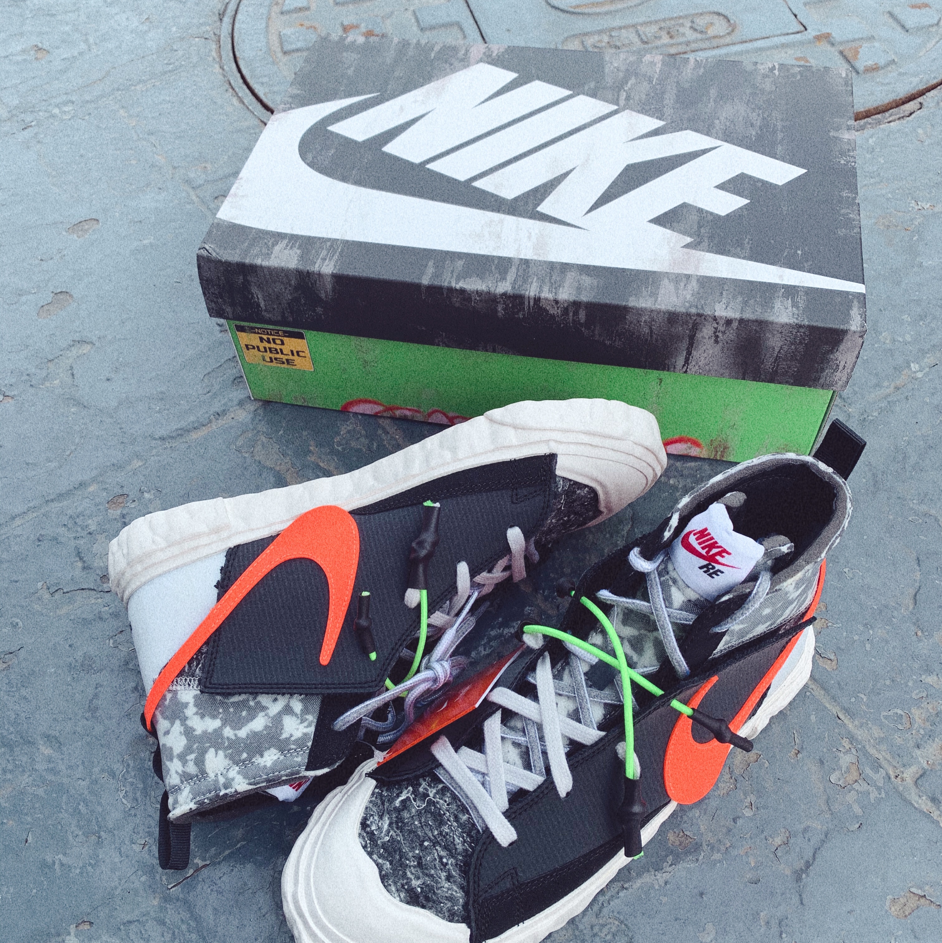 Nike x Readymade Blazer Mid Black 착용 스타일 - 4