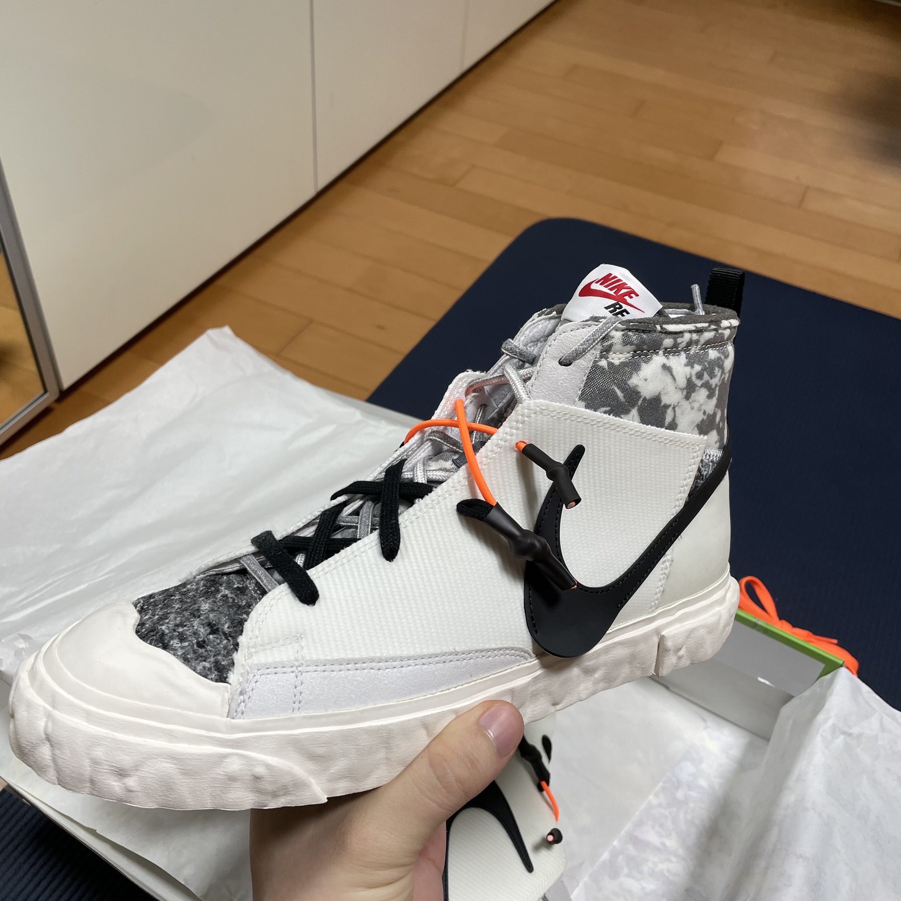 Nike x Readymade Blazer Mid White 착용 스타일