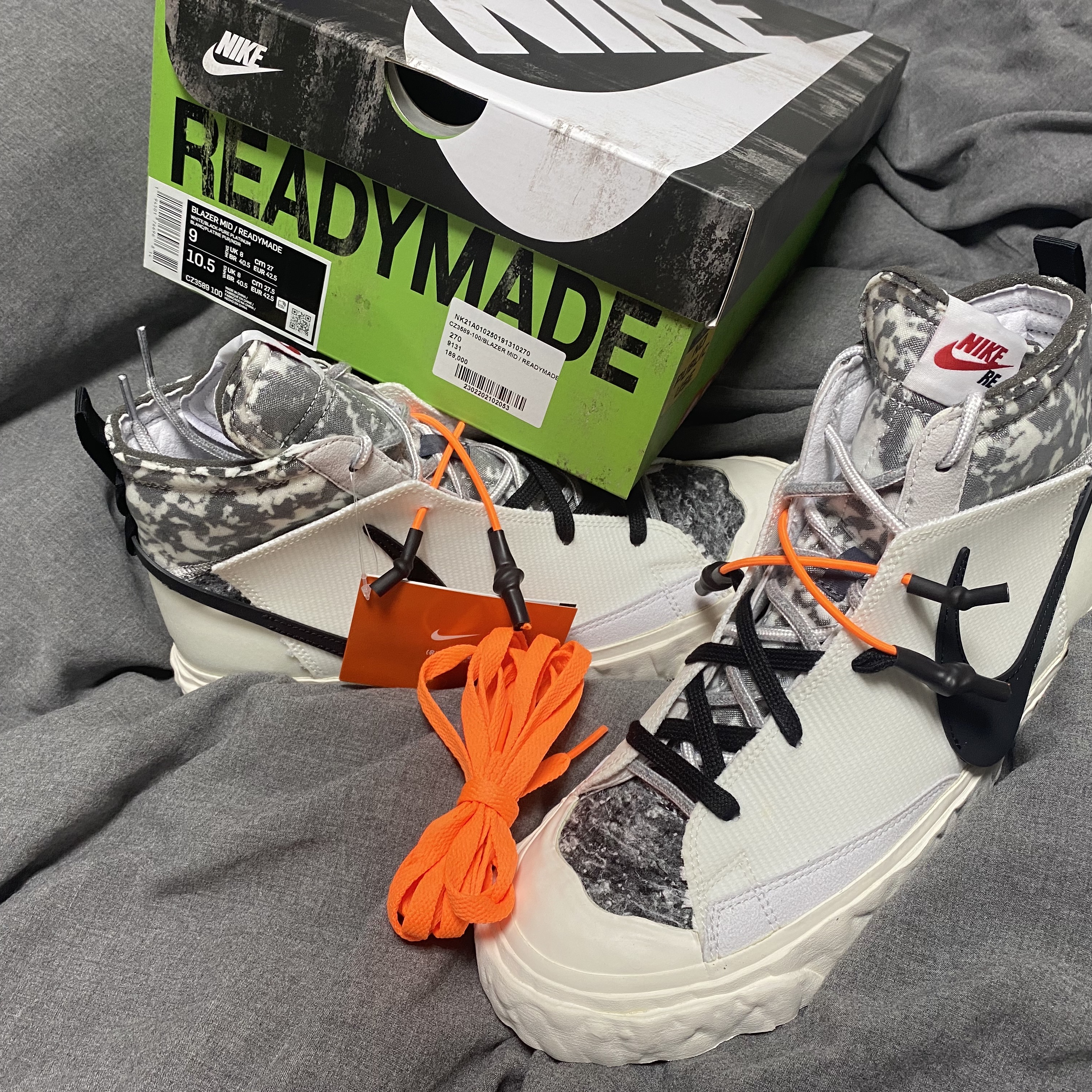 Nike x Readymade Blazer Mid White 착용 스타일