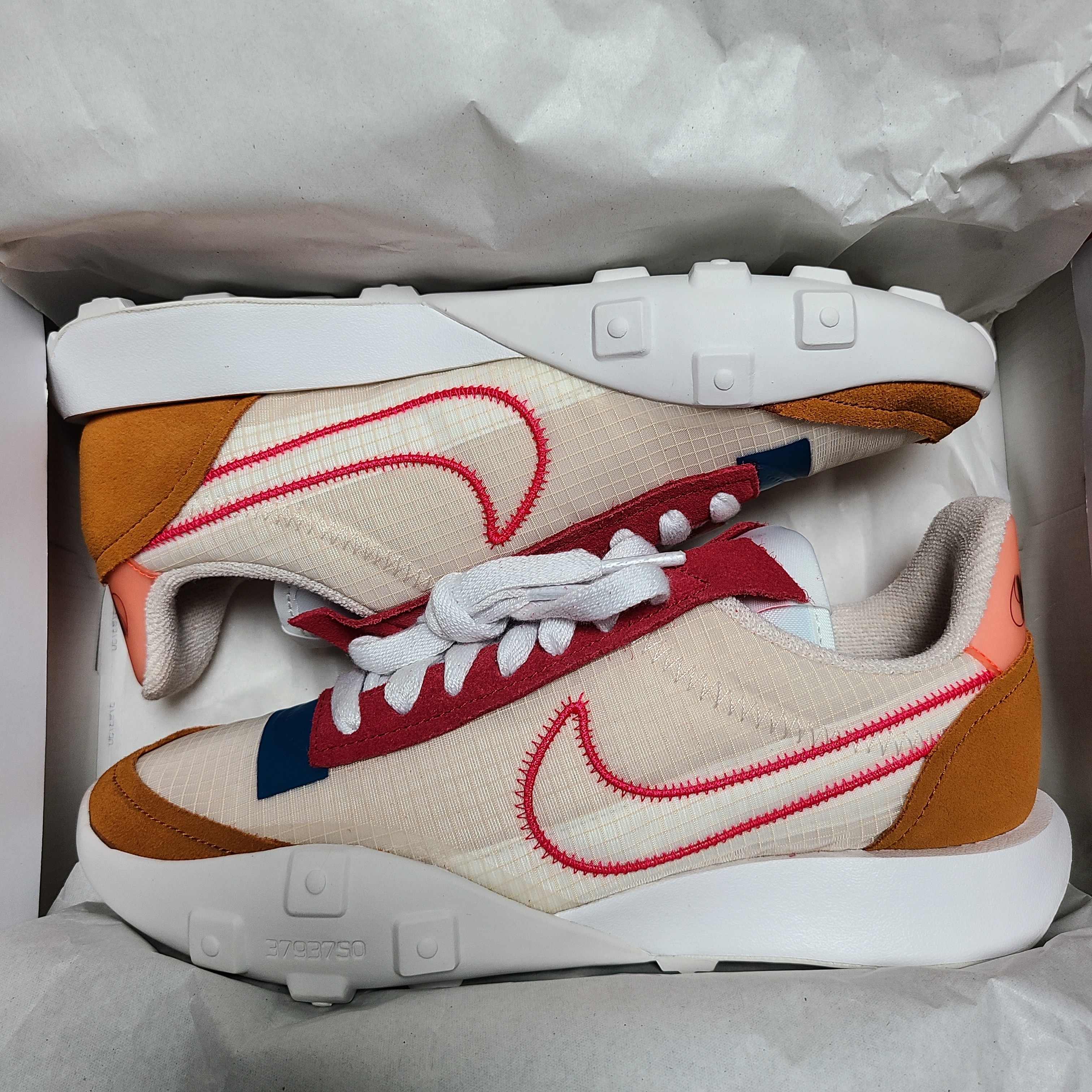 (W) Nike Waffle Racer 2X Pearl White 착용 스타일 - 1