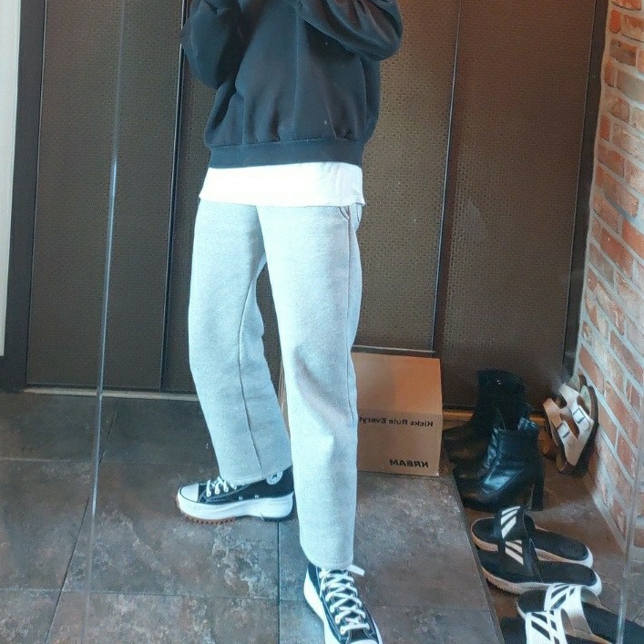 Converse Run Star Hike Hi Black White Gum 착용 스타일