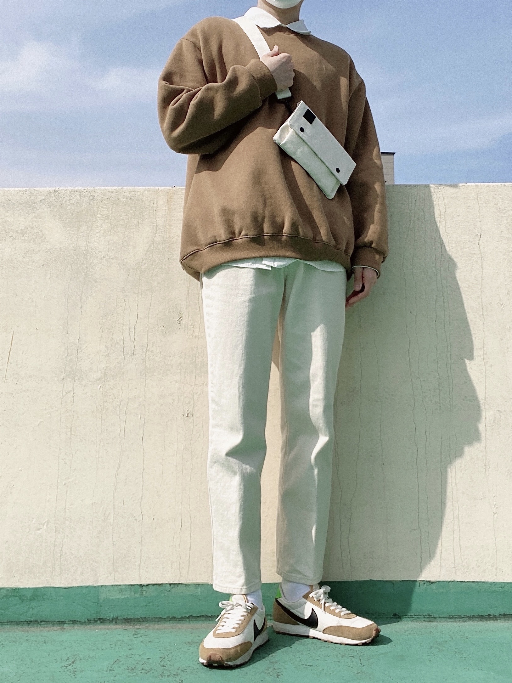 (W) Nike Daybreak Wheat 착용 스타일