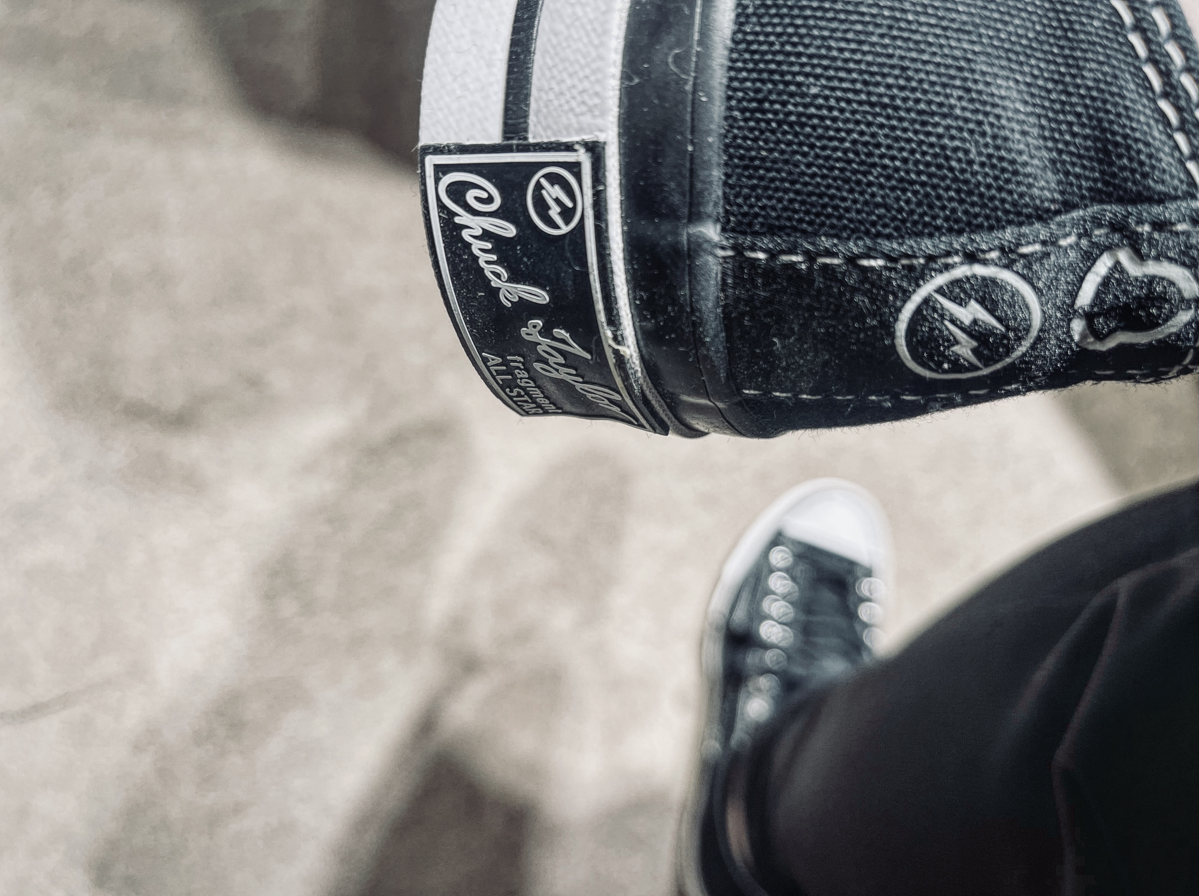 Converse x Moncler x Fragment Chuck 70 Ox Black 착용 스타일 - 1