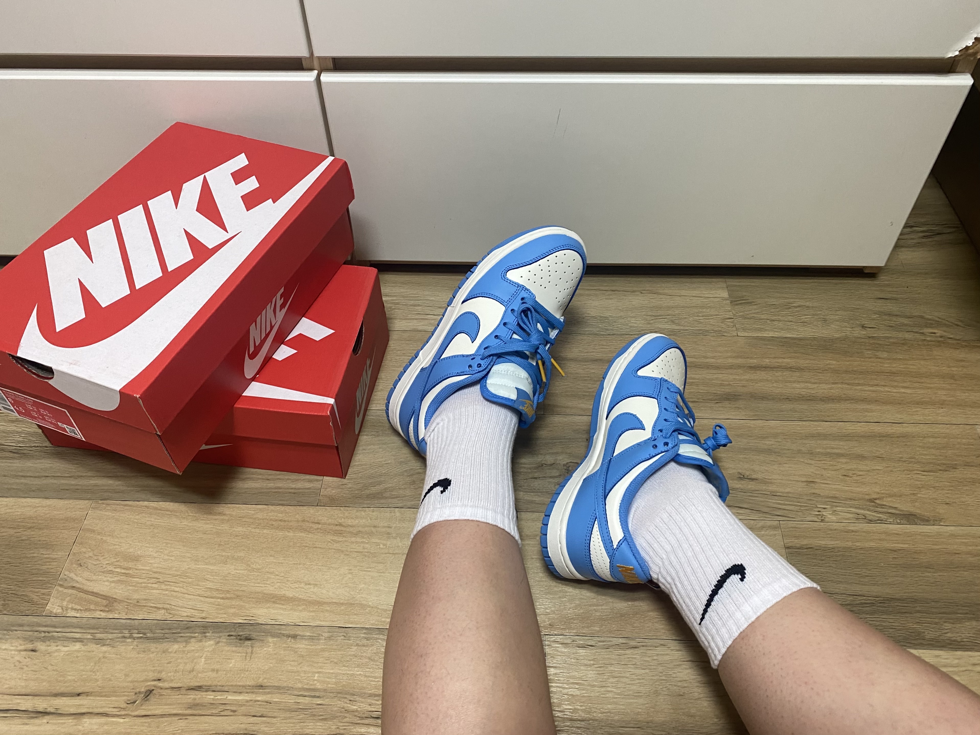 (W) Nike Dunk Low Black, (W) Nike Dunk Low Coast 착용 스타일 - 2