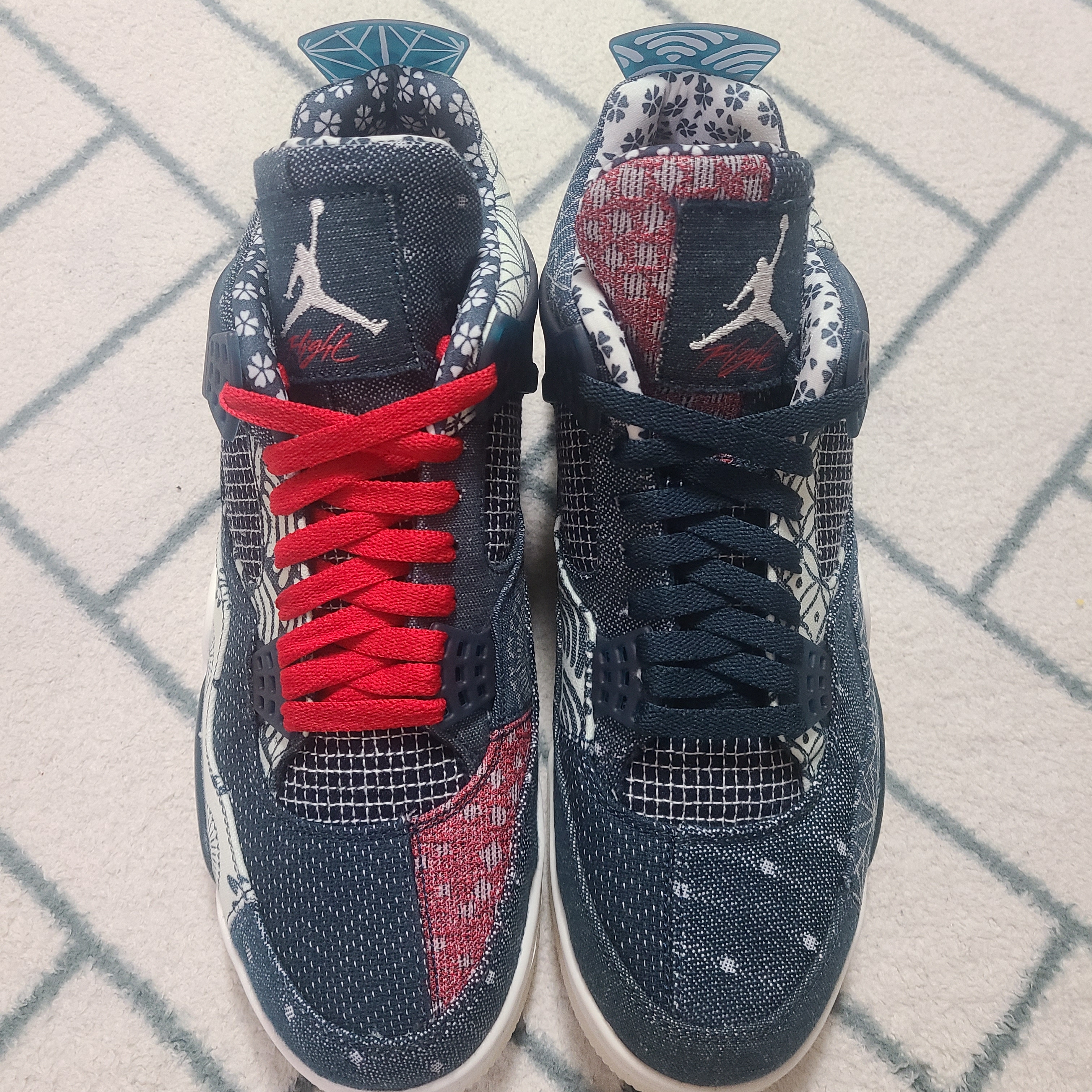 Jordan 4 Retro SE Deep Ocean 착용 스타일 - 1