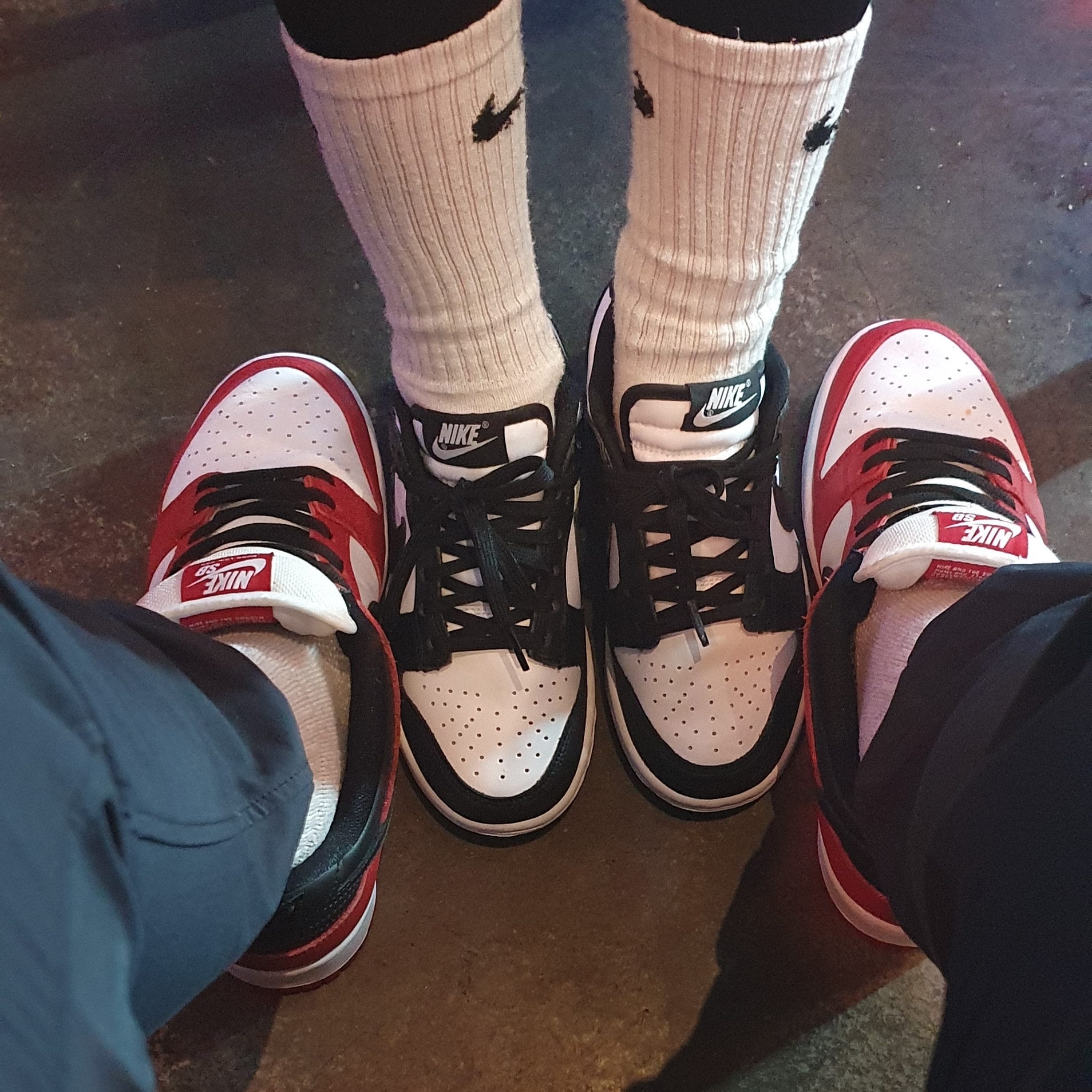 Nike Dunk Low Retro Black, Nike SB Dunk Low Pro Chicago 착용 스타일