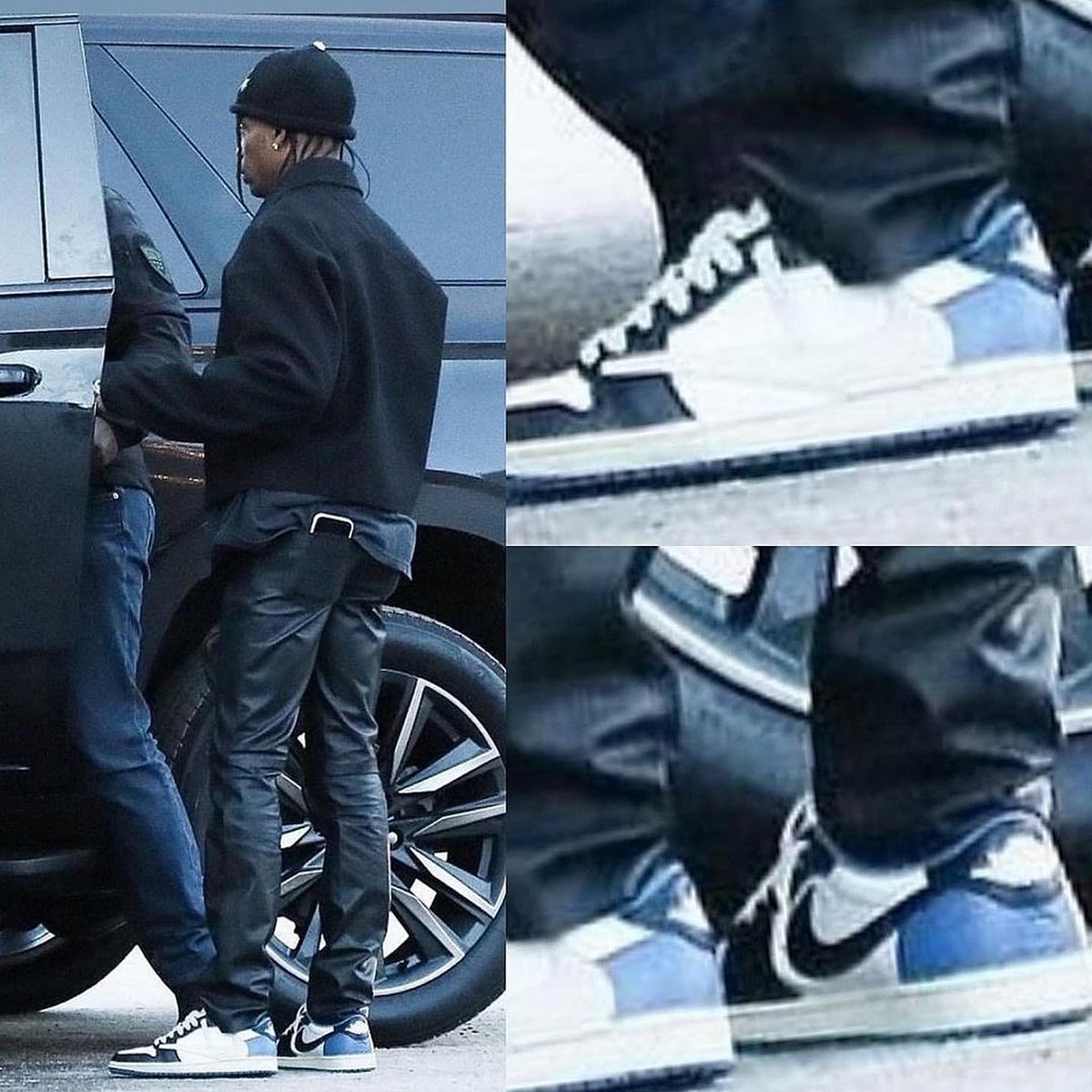 Jordan 1 x Travis Scott Retro Low OG SP Mocha 착용 스타일 - 3
