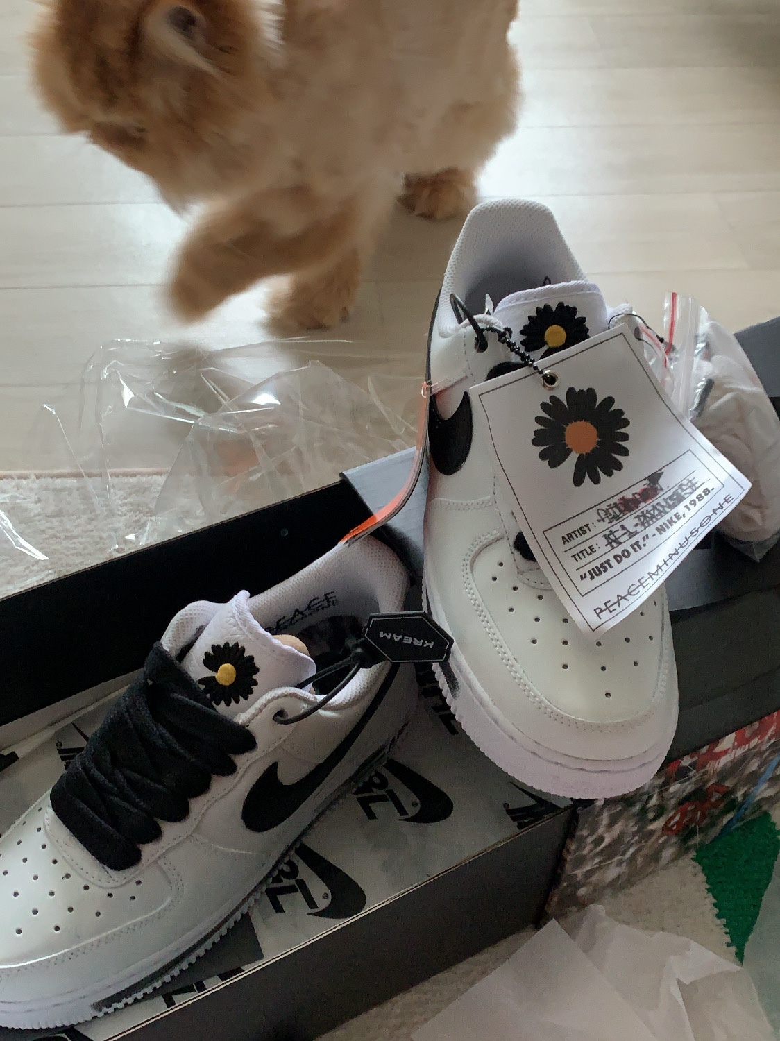 Nike x Peaceminusone Air Force 1 Low Para-Noise 2.0 착용 스타일