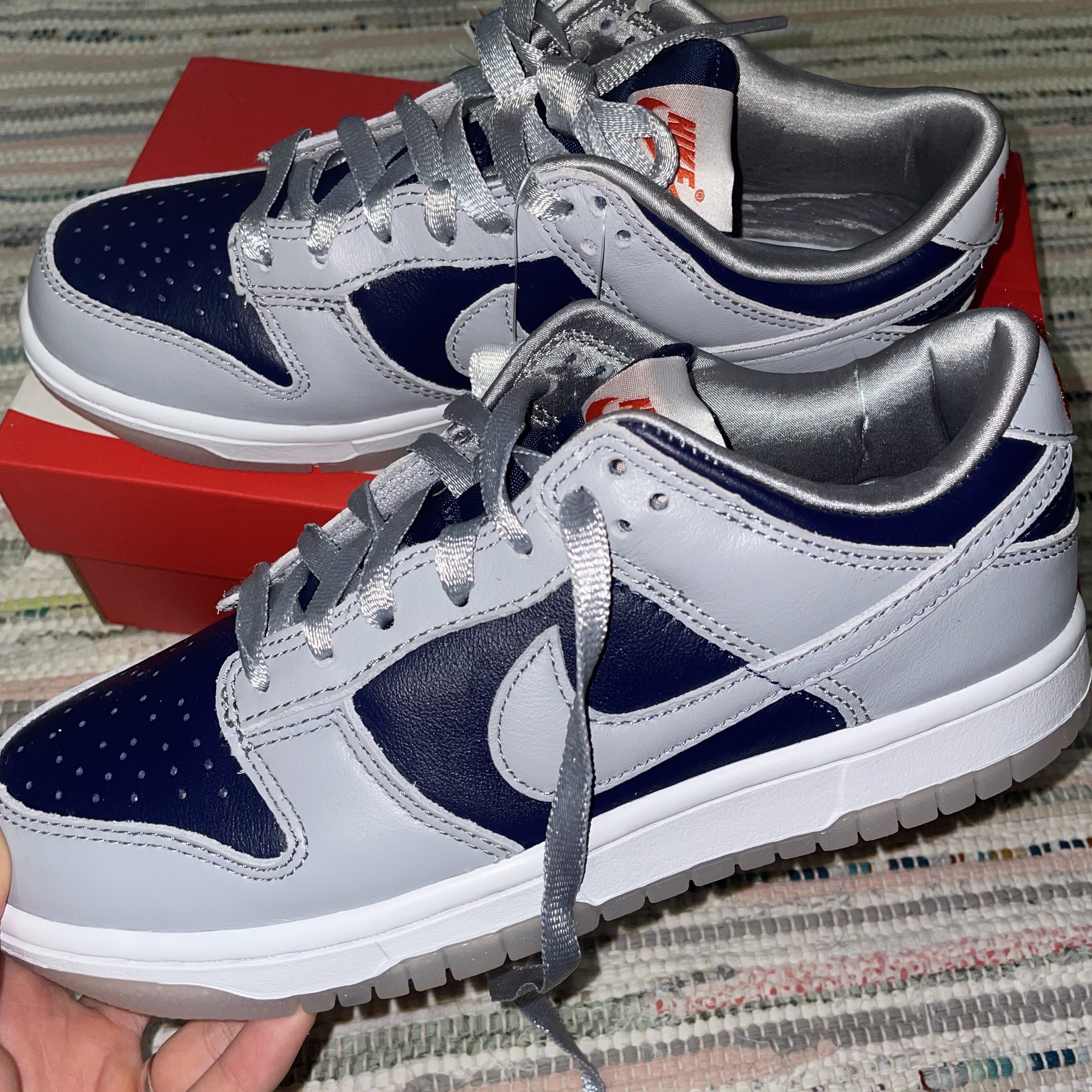 (W) Nike Dunk Low SP College Navy 착용 스타일