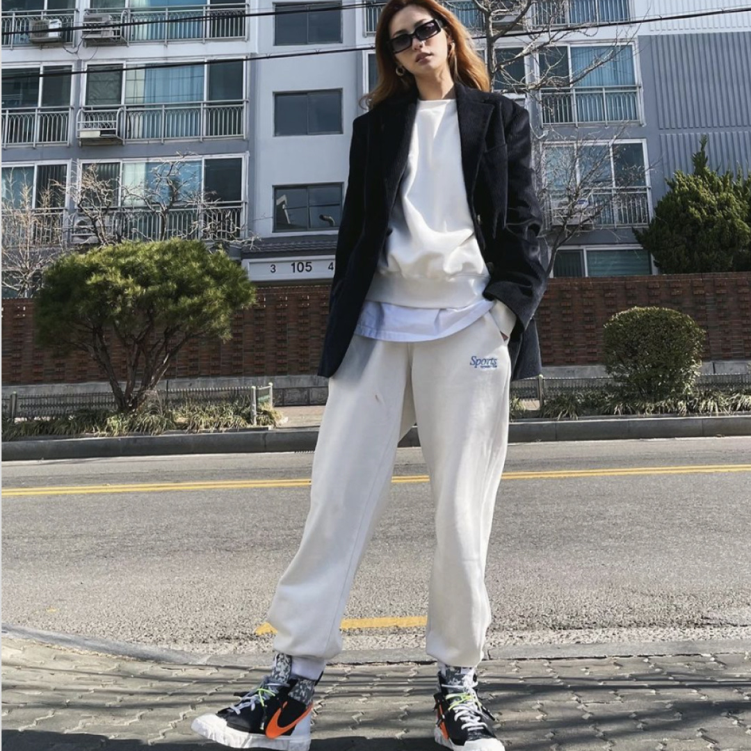 Nike x Readymade Blazer Mid Black 착용 스타일 - 4