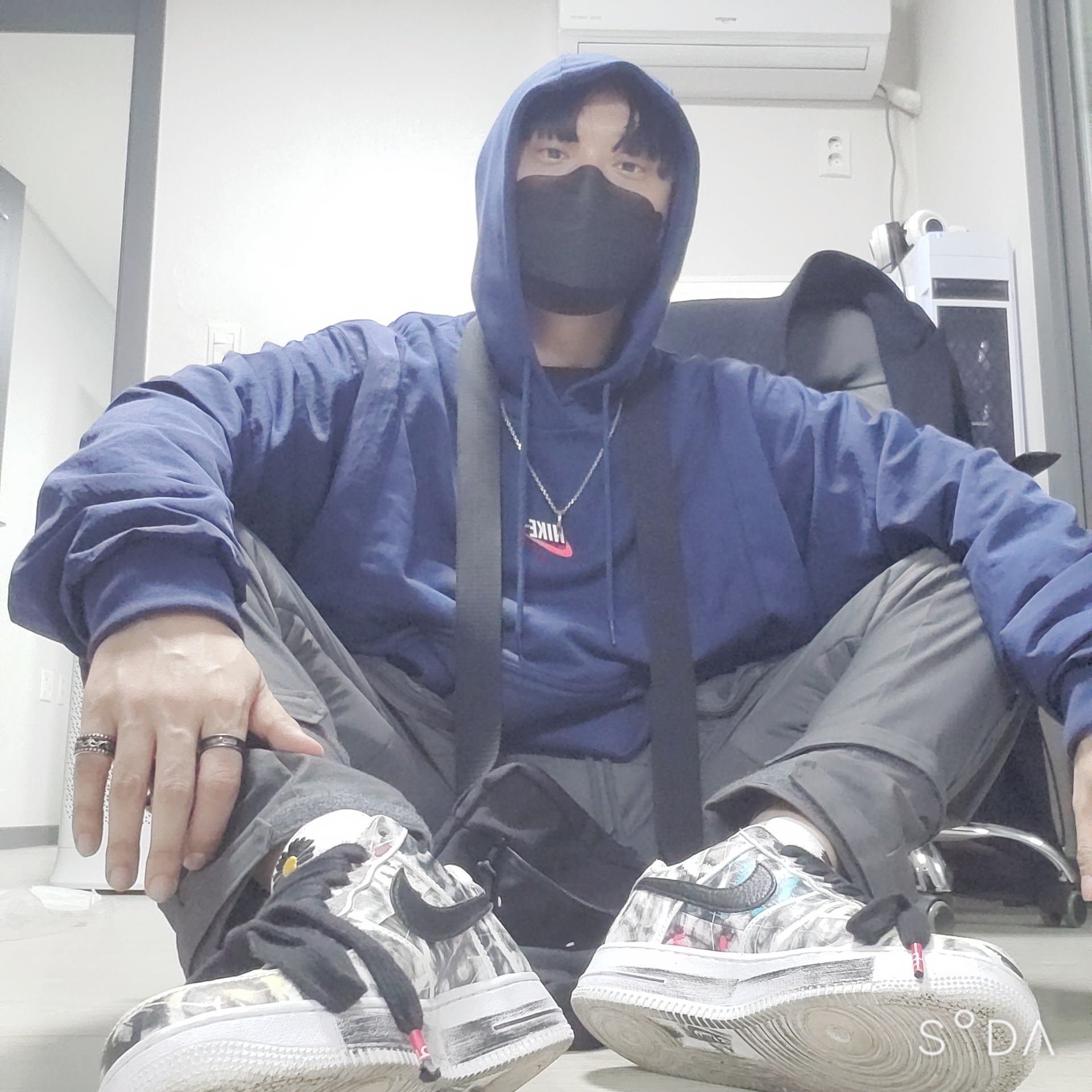 Nike x Peaceminusone Air Force 1 Low Para-Noise 2.0 착용 스타일 - 1