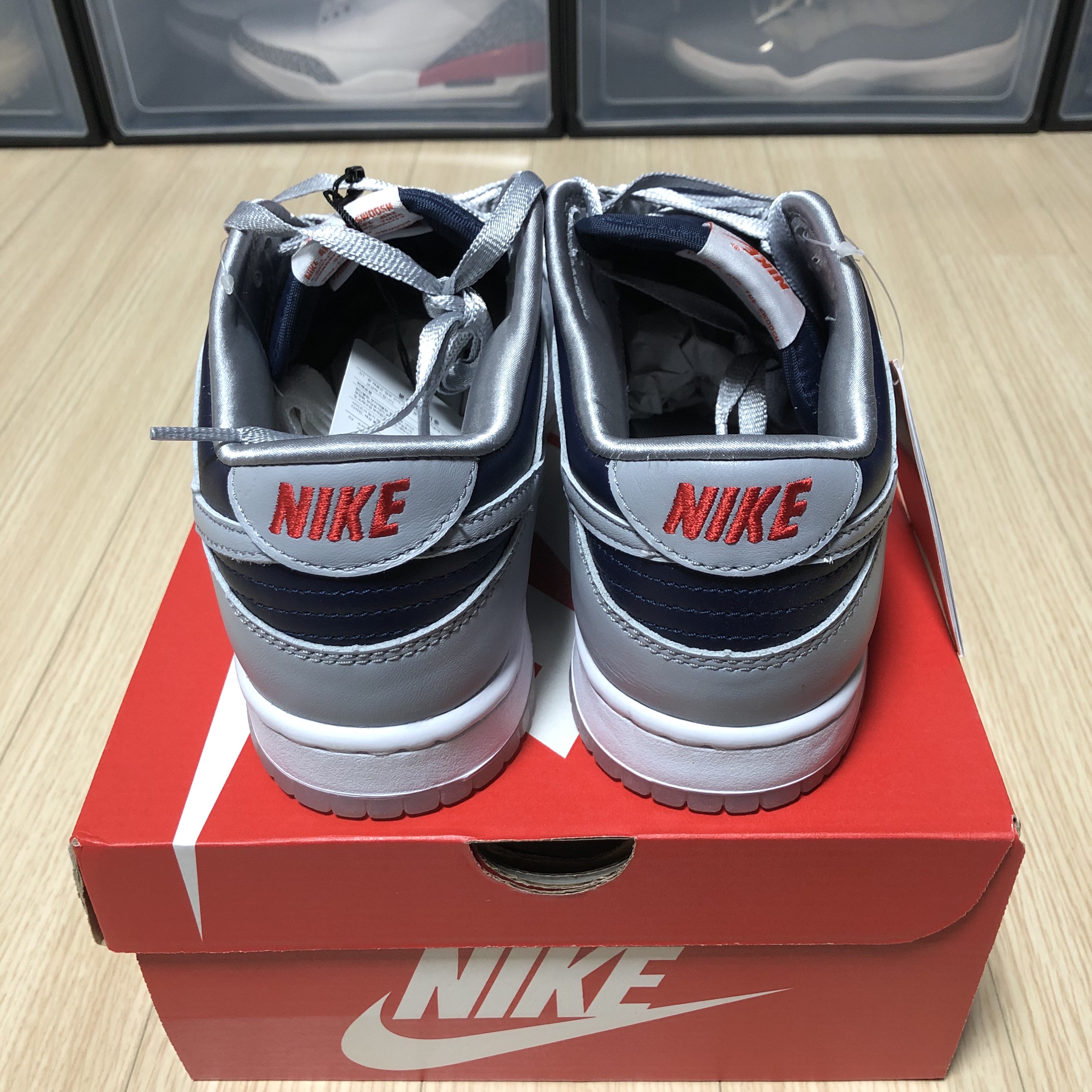 (W) Nike Dunk Low SP College Navy 착용 스타일 - 3