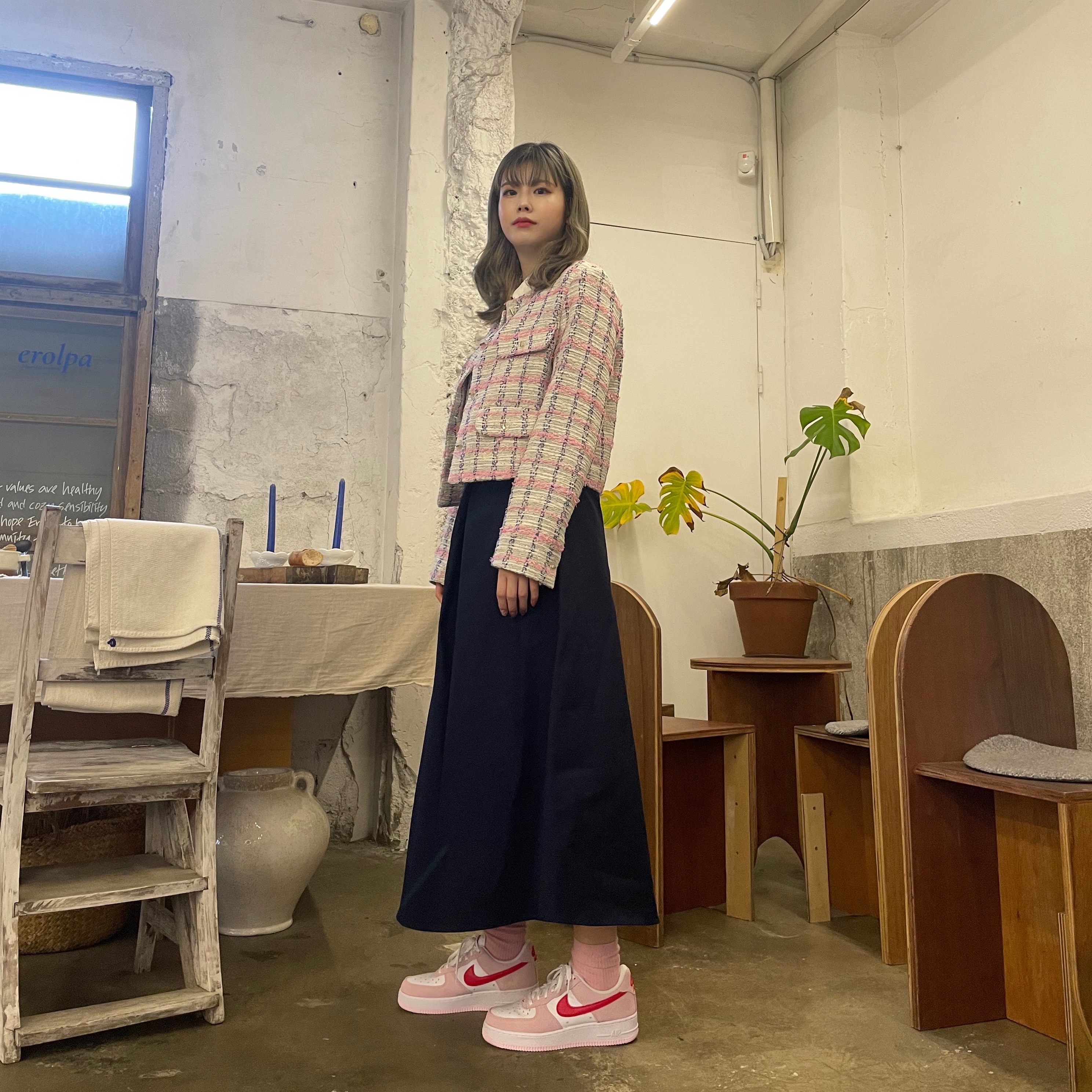 Nike Air Force 1 '07 QS Valentine's Day 착용 스타일 - 3