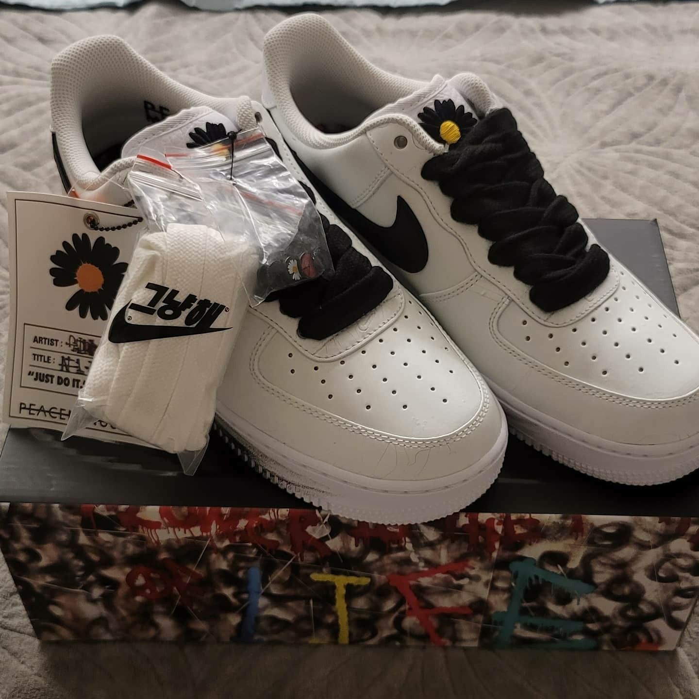 Nike x Peaceminusone Air Force 1 Low Para-Noise 2.0 착용 스타일