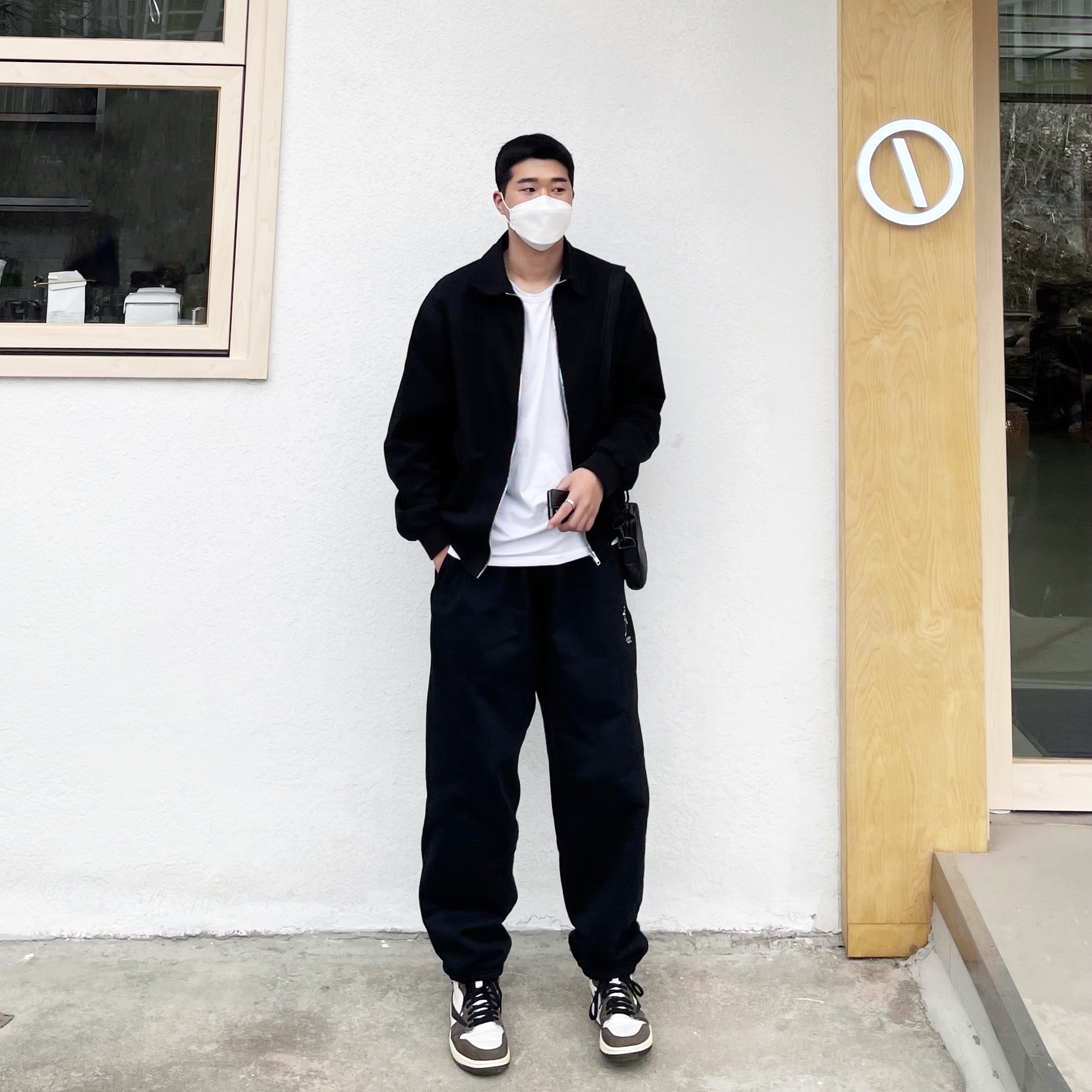 Nike x Stussy NRG ZR Fleece Pants Black - US/EU, Jordan 1 x Travis Scott Retro High OG SP Mocha 착용 스타일