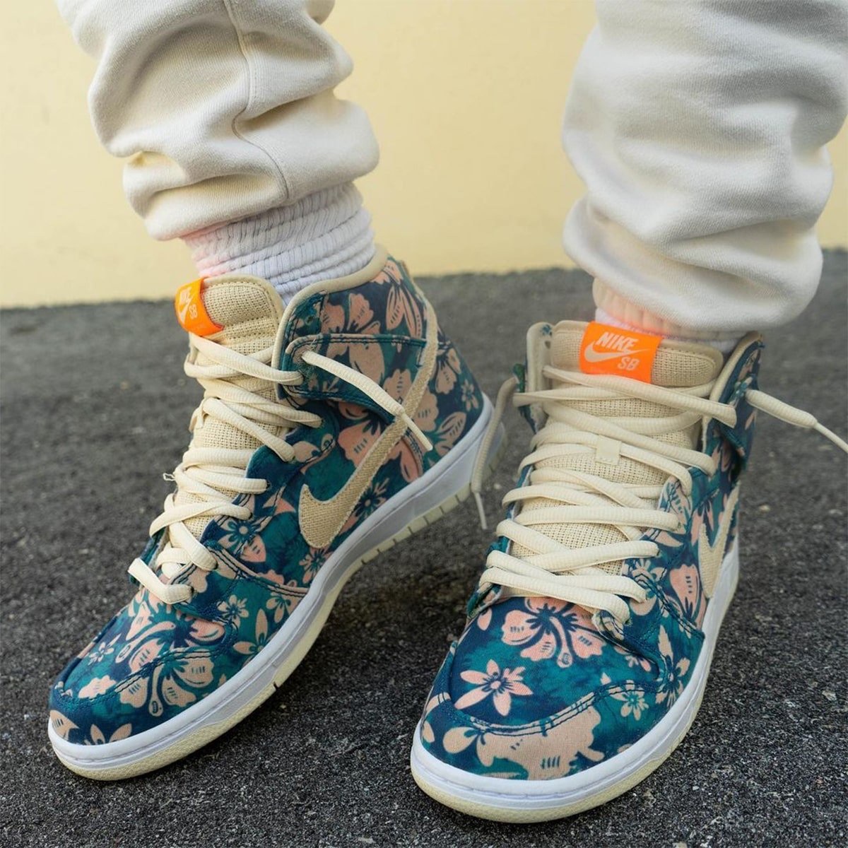 Nike SB Dunk High Pro Hawaii, Nike Dunk Low KicksHawaii Aloha 착용 스타일 - 3