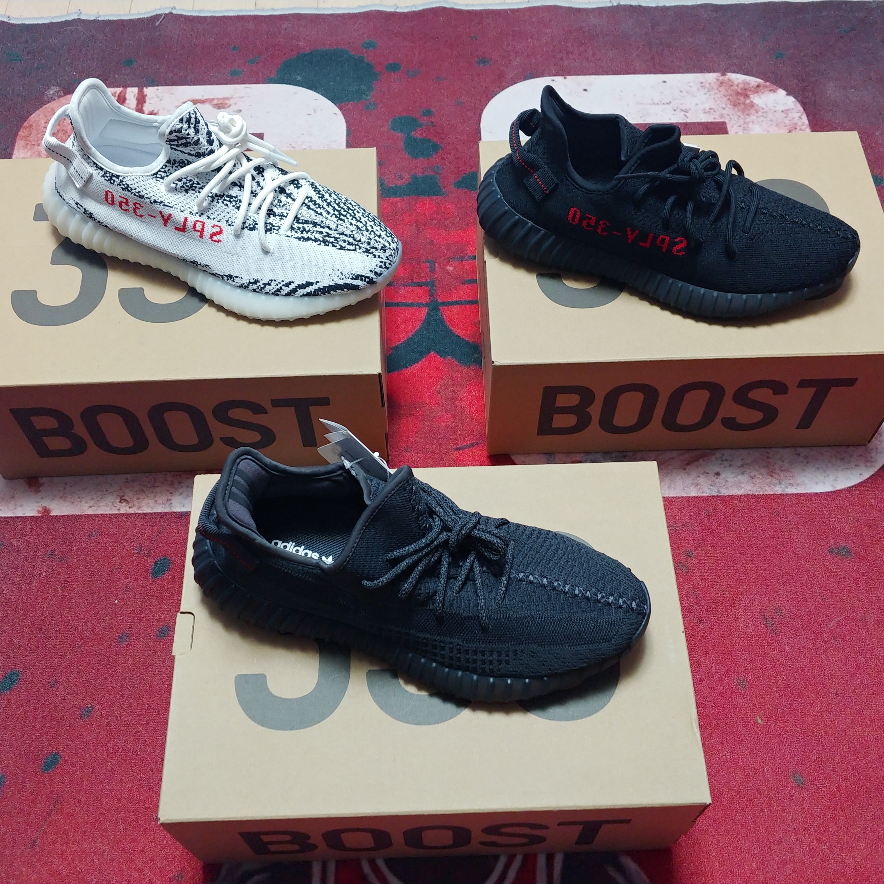 Adidas Yeezy Boost 350 V2 Black Red 2020, Adidas Yeezy Boost 350 V2 Zebra 2017/2019/2020 착용 스타일