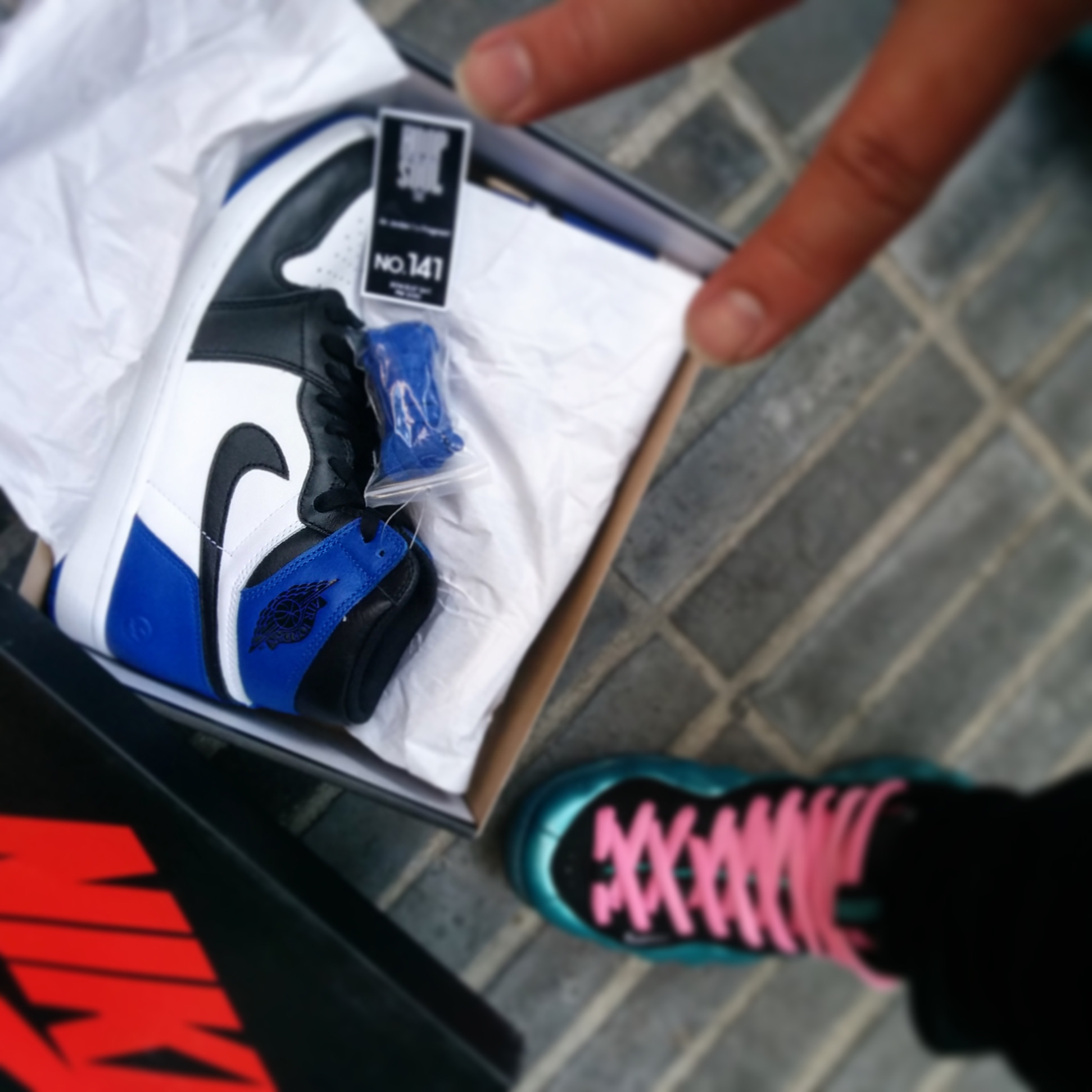 Jordan 1 x Fragment Retro High OG 착용 스타일