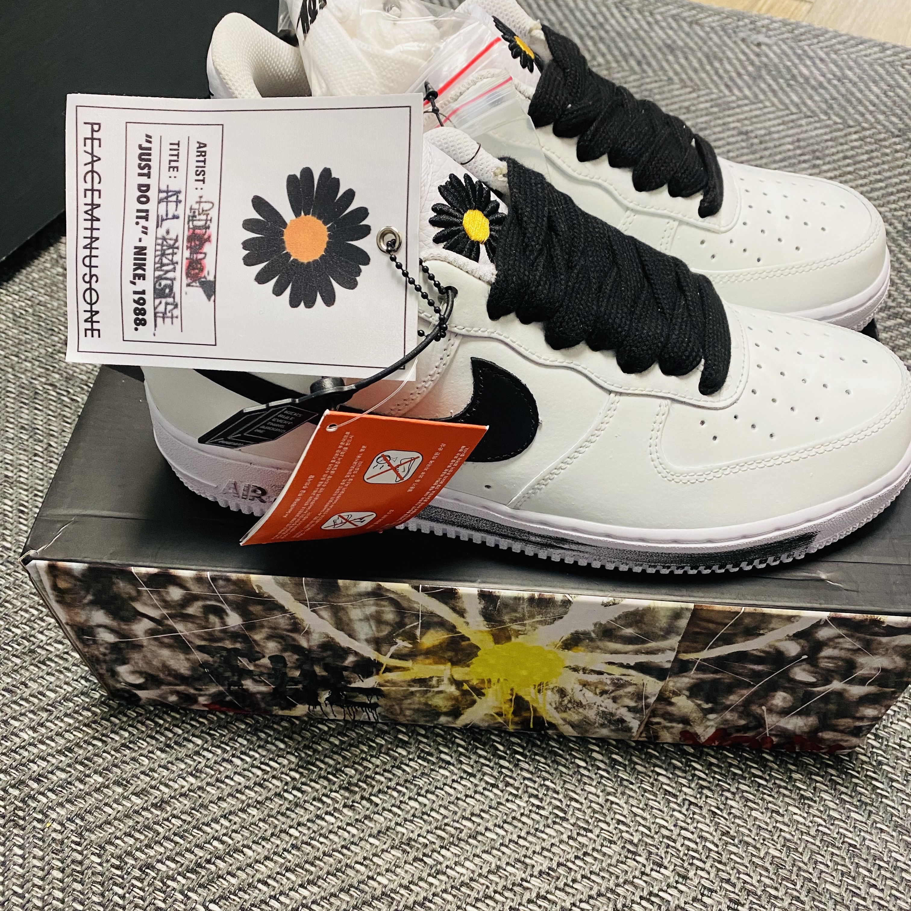 Nike x Peaceminusone Air Force 1 Low Para-Noise 2.0 착용 스타일 - 1