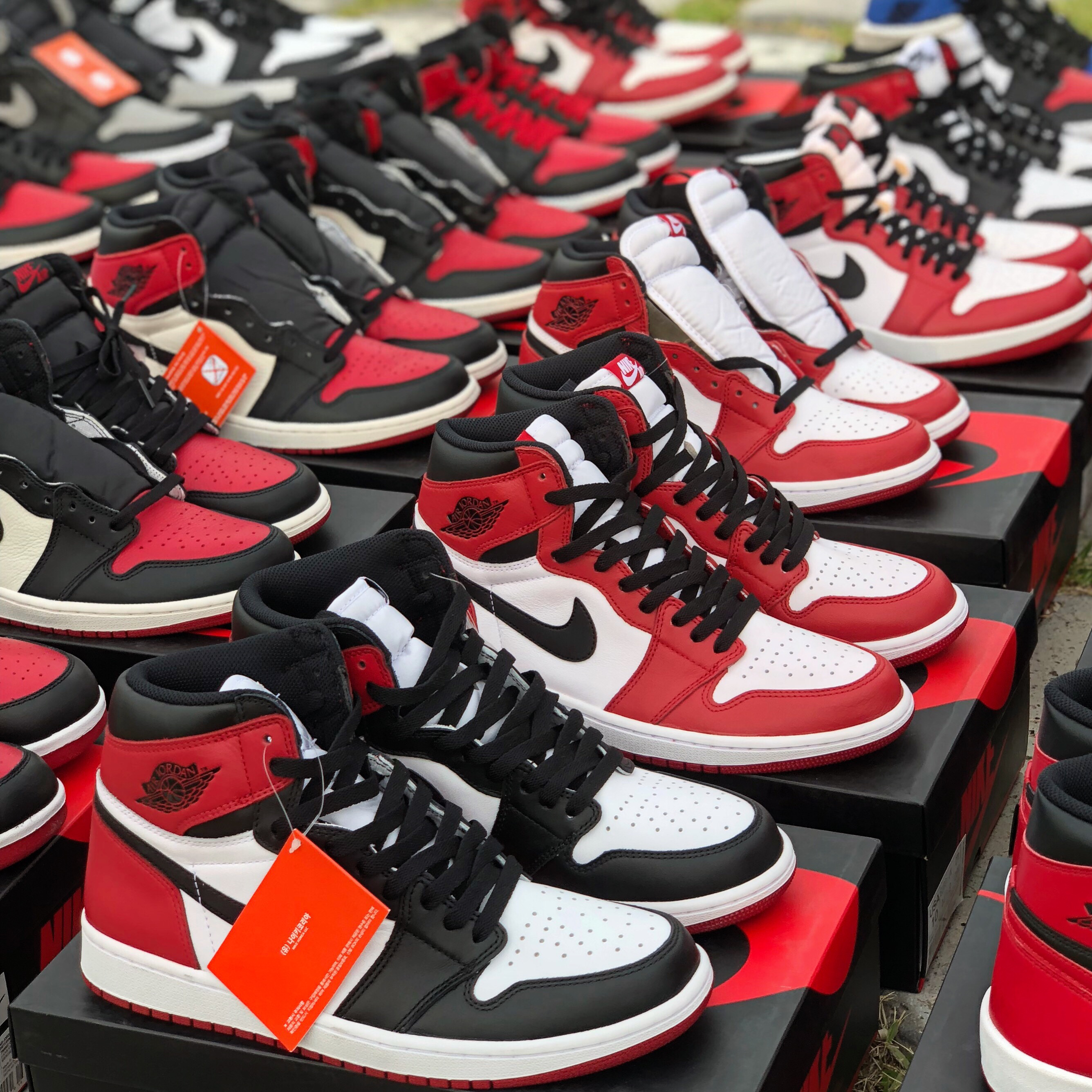 Jordan 1 Retro High OG Bred Toe, Jordan 1.5 Retro Chicago 2015 착용 스타일