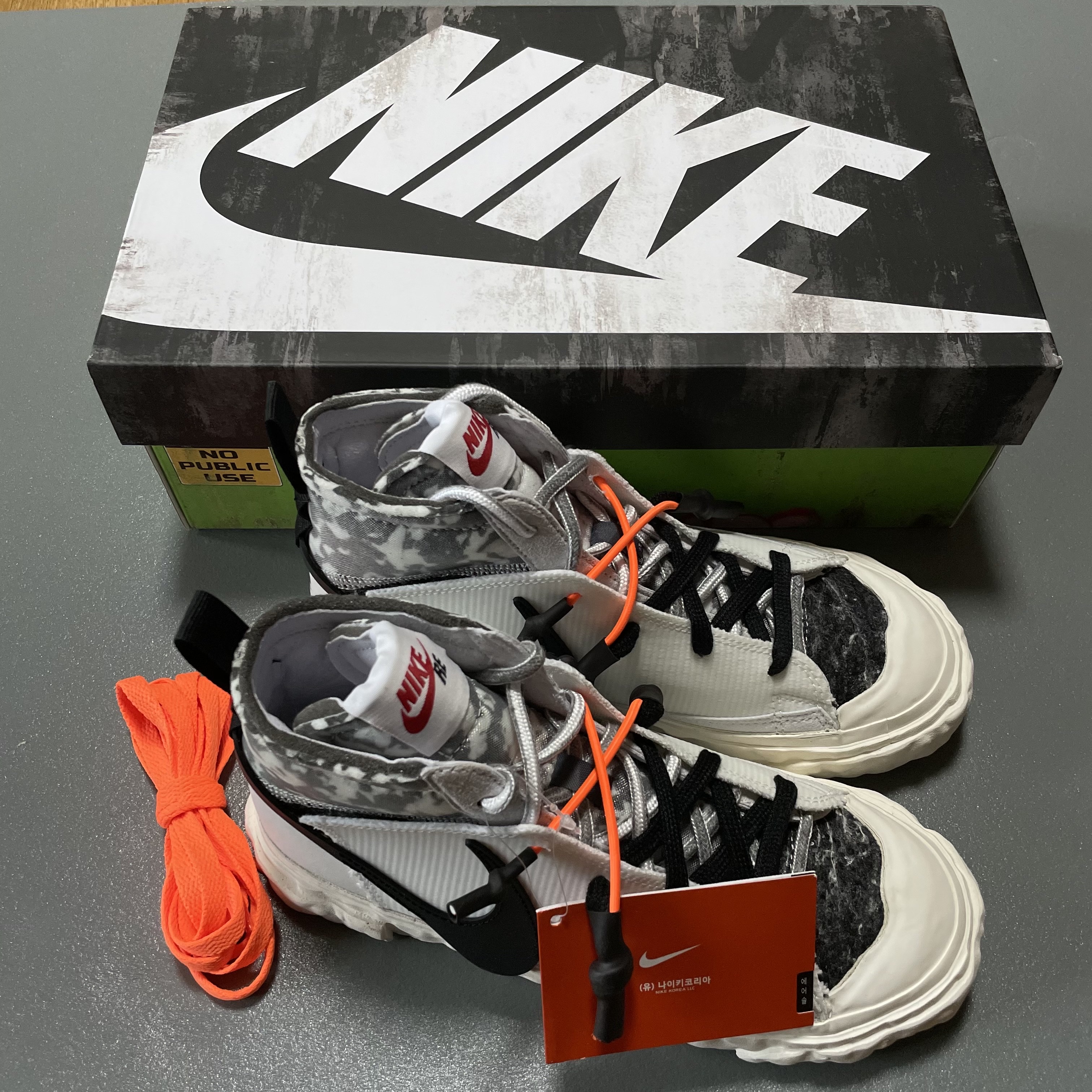 Nike x Readymade Blazer Mid White 착용 스타일 - 1
